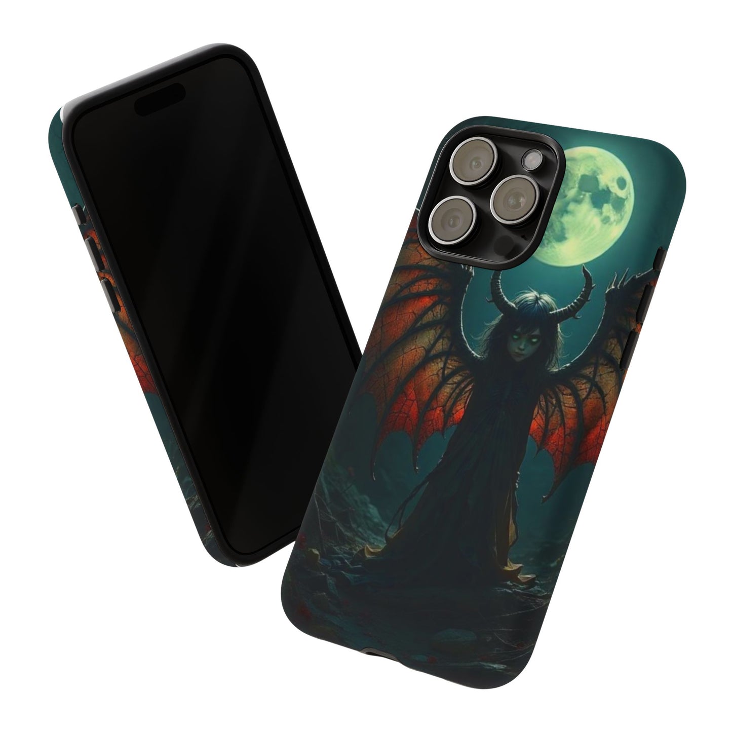 Gothic Phone Case Featuring Enigmatic Creature - Perfect for Halloween, Spooky Aesthetics, Witchy Gifts, Artistic Protection