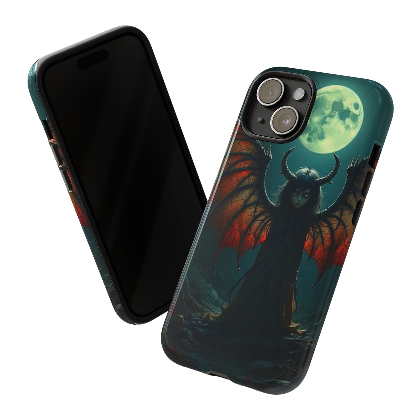 Gothic Phone Case Featuring Enigmatic Creature - Perfect for Halloween, Spooky Aesthetics, Witchy Gifts, Artistic Protection