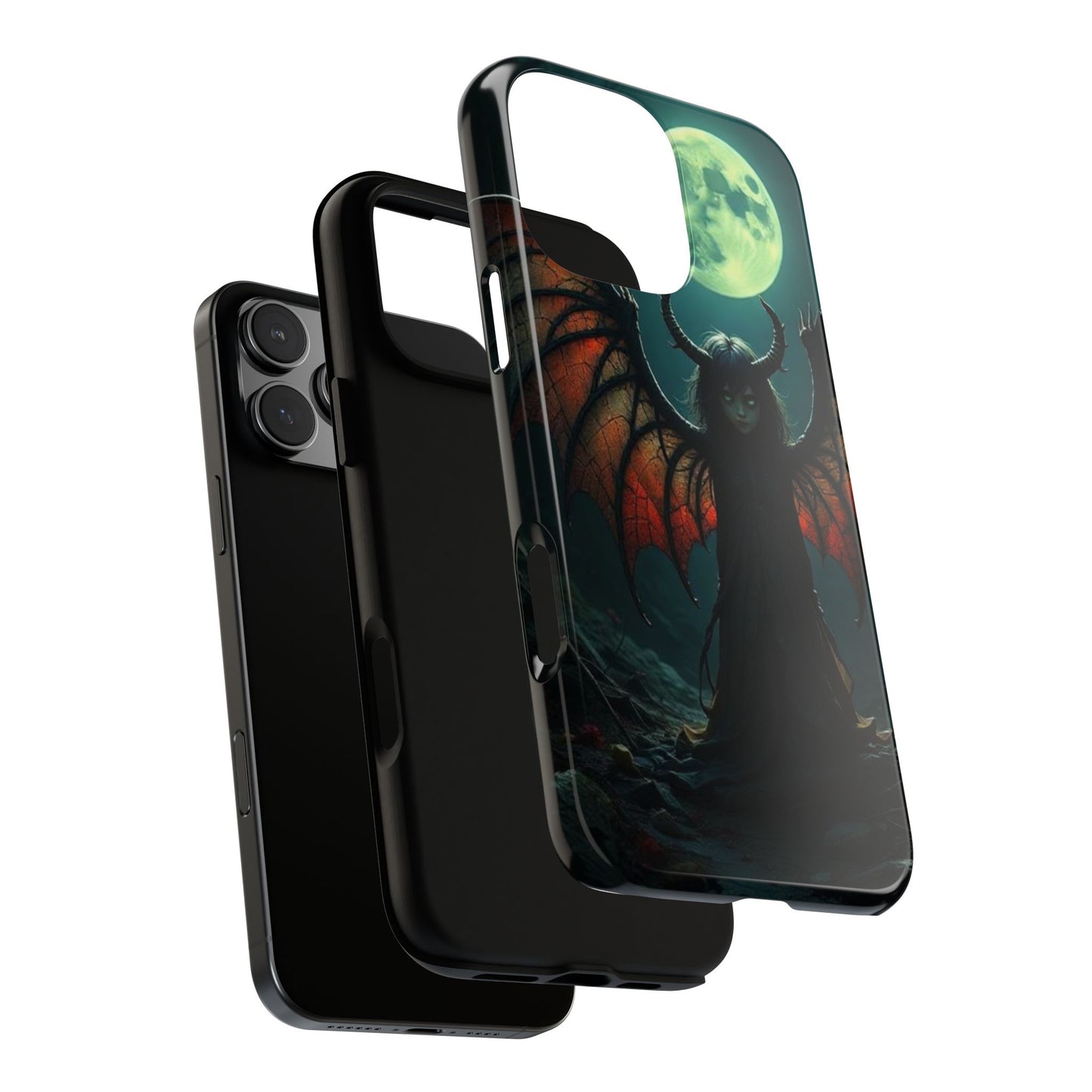 Gothic Phone Case Featuring Enigmatic Creature - Perfect for Halloween, Spooky Aesthetics, Witchy Gifts, Artistic Protection