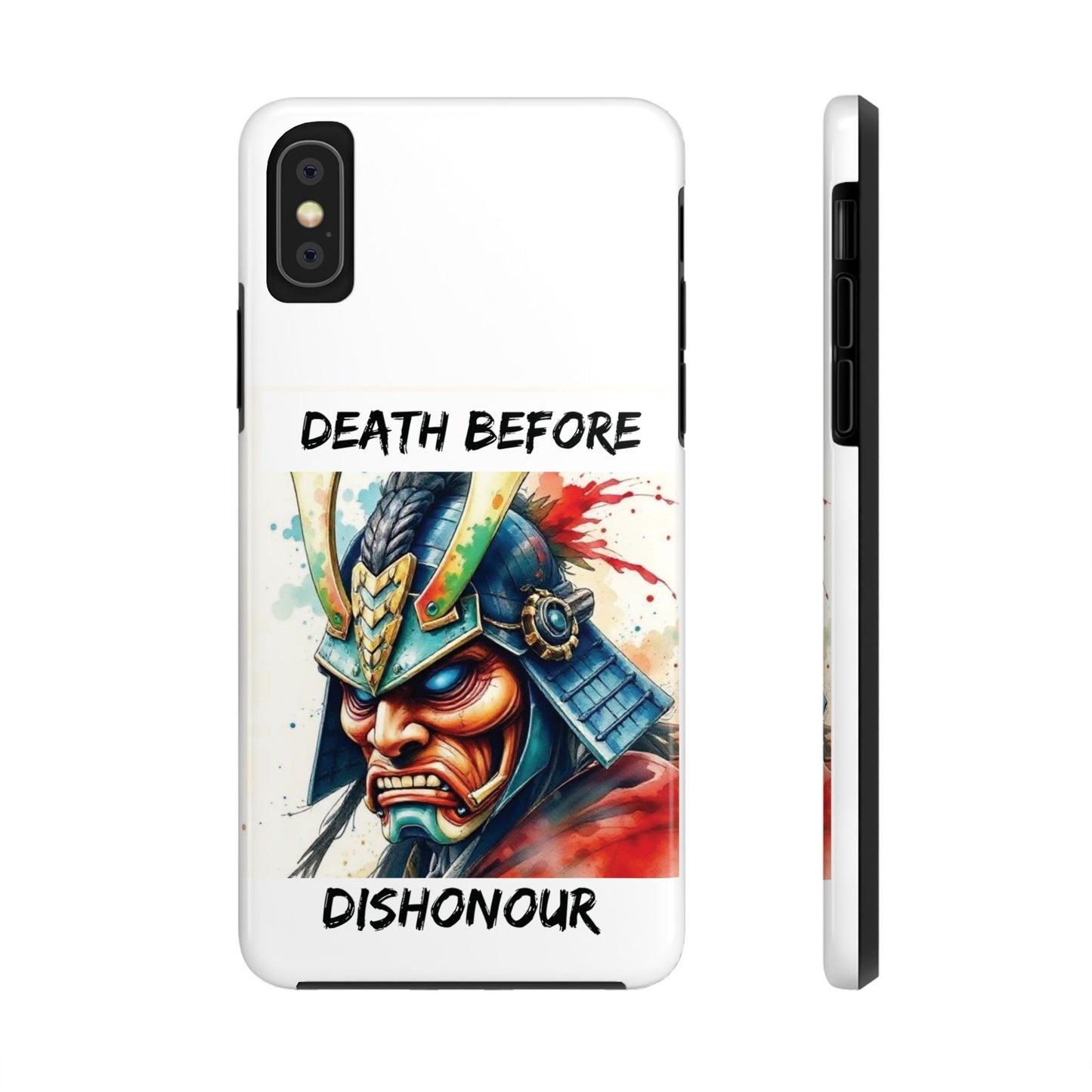 Samurai Inspired Tough Phone Case - 'Death Before Dishonour'