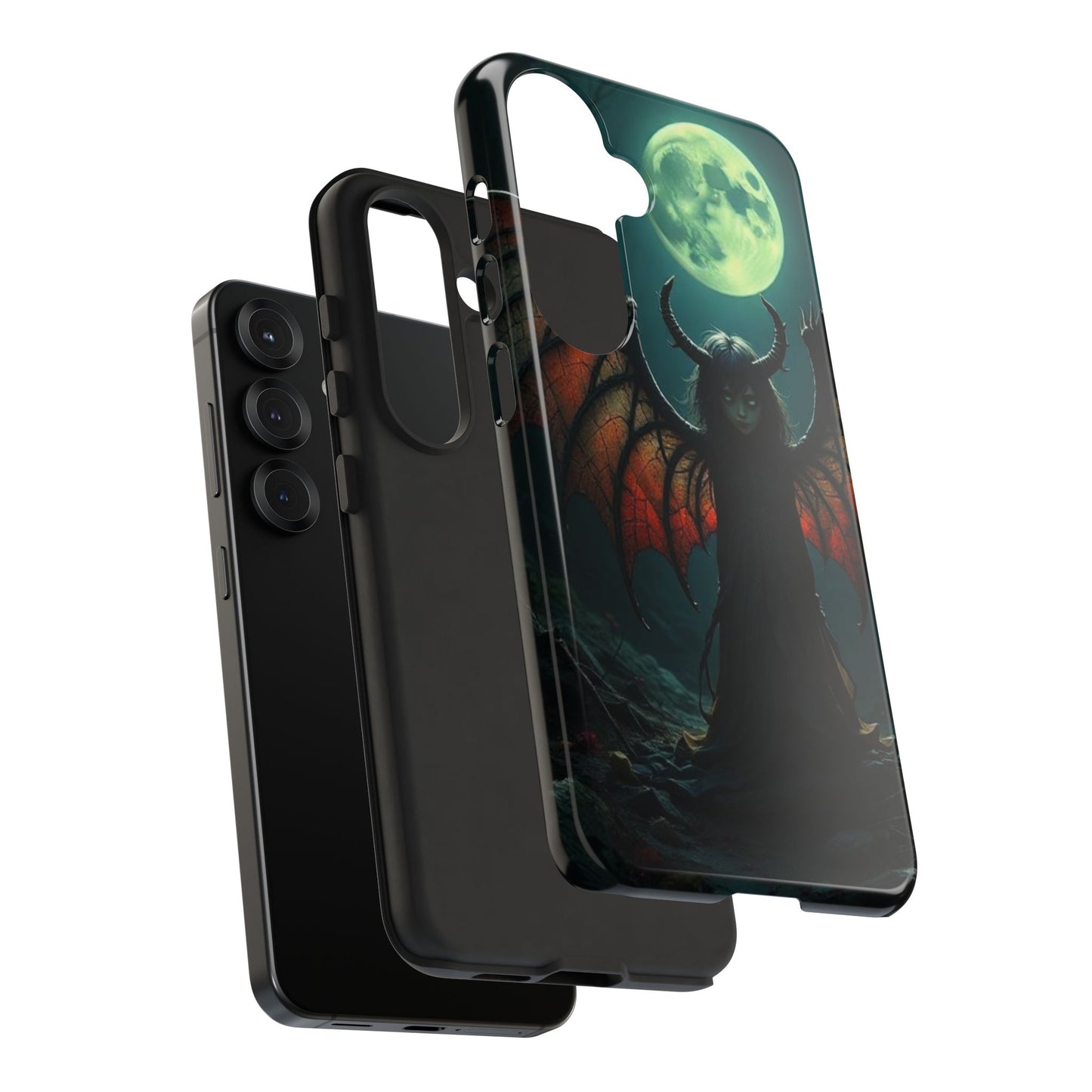 Gothic Phone Case Featuring Enigmatic Creature - Perfect for Halloween, Spooky Aesthetics, Witchy Gifts, Artistic Protection