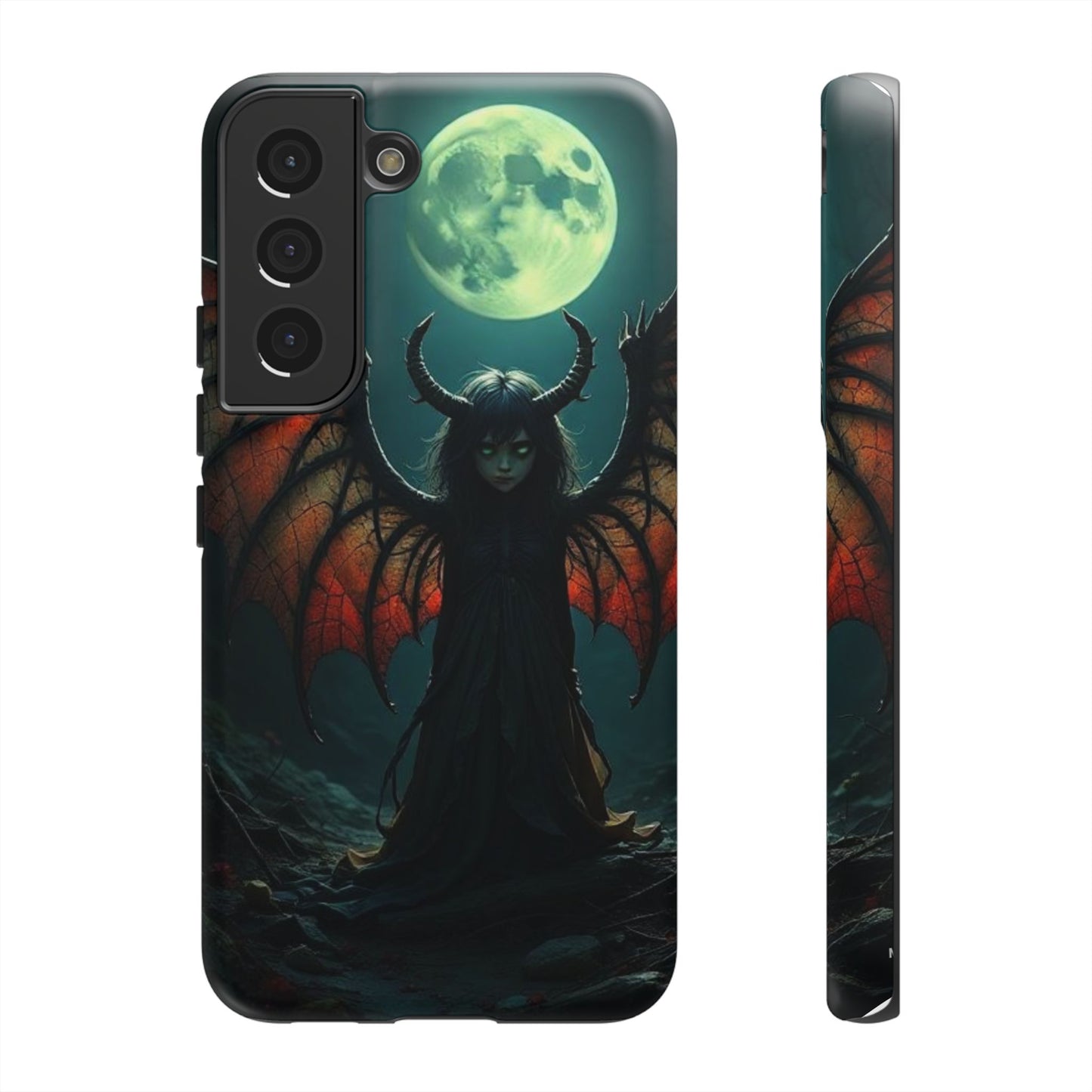 Gothic Phone Case Featuring Enigmatic Creature - Perfect for Halloween, Spooky Aesthetics, Witchy Gifts, Artistic Protection