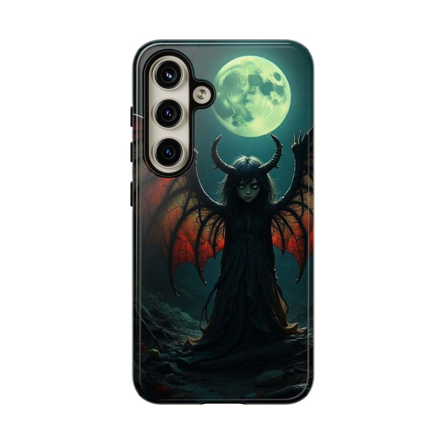 Gothic Phone Case Featuring Enigmatic Creature - Perfect for Halloween, Spooky Aesthetics, Witchy Gifts, Artistic Protection