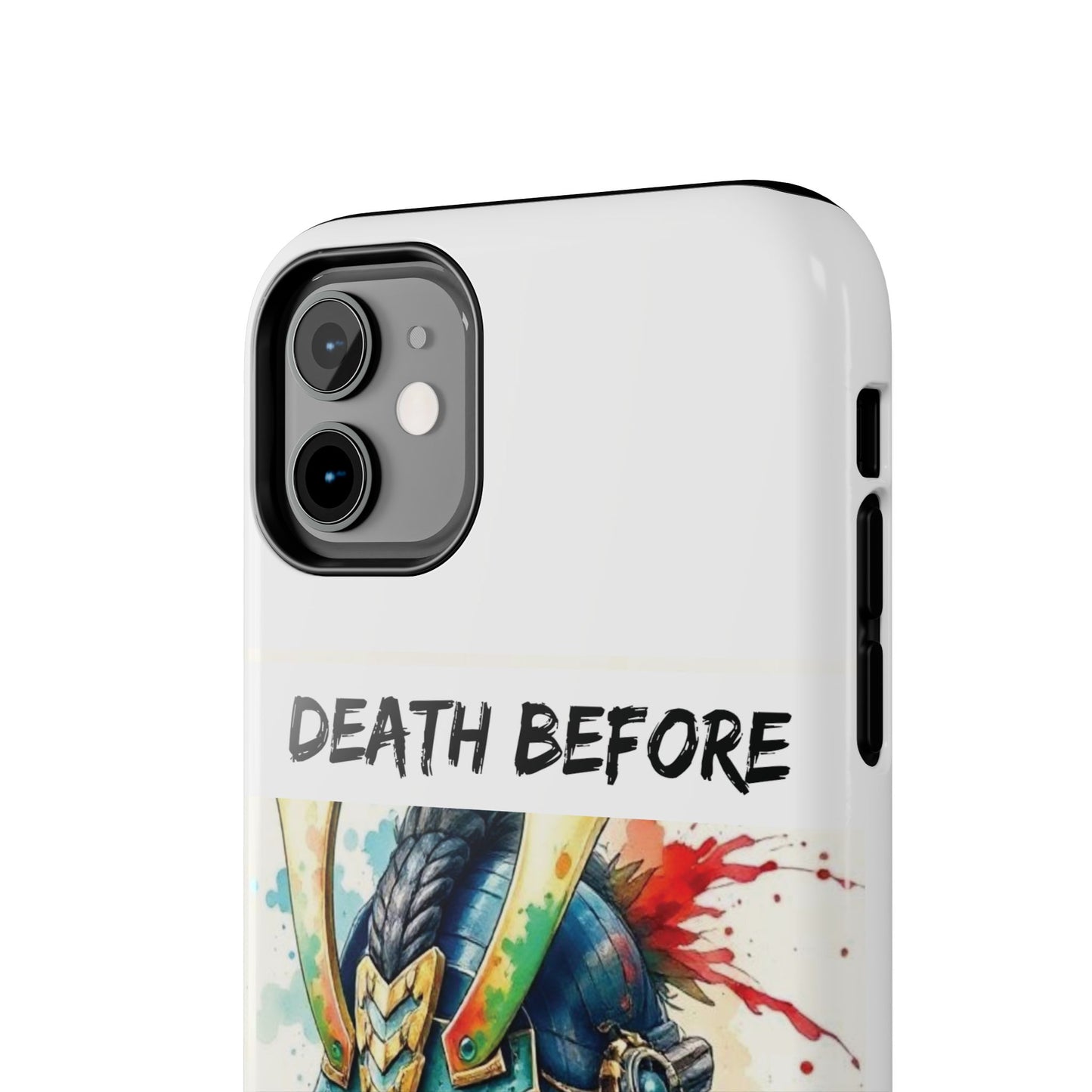 Samurai Inspired Tough Phone Case - 'Death Before Dishonour'