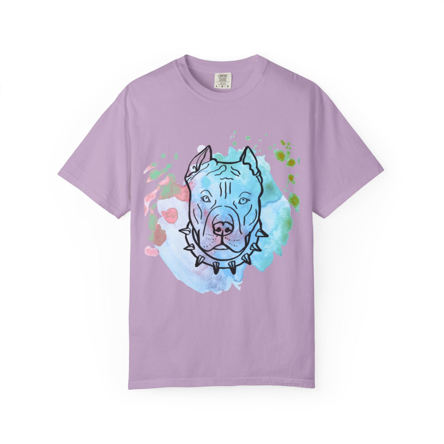 Vibrant Pitbull Art Unisex T-Shirt, Cool Dog Lover Tee, Unique Animal Print Shirt, Gift for Pet Owners, Casual Everyday Wear