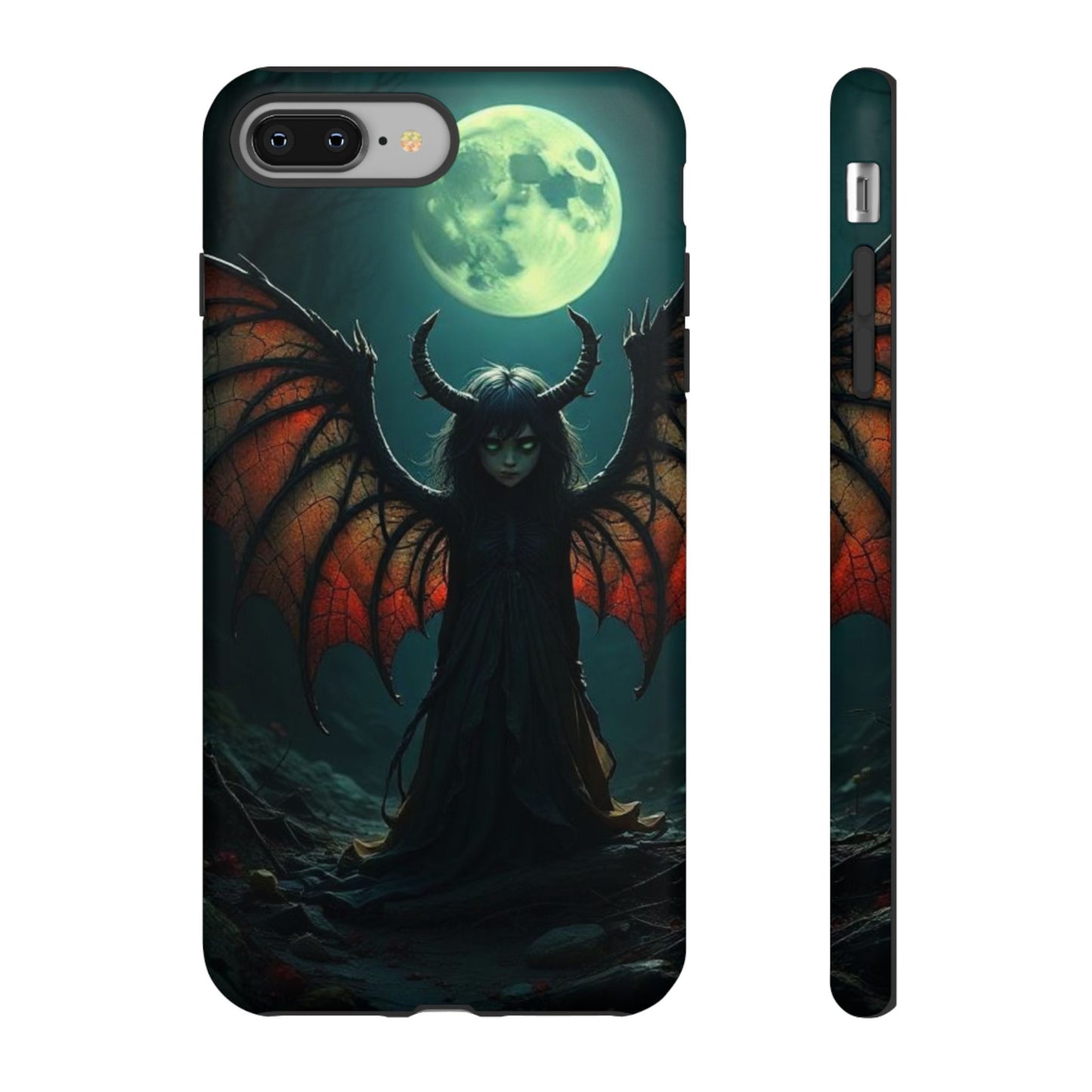 Gothic Phone Case Featuring Enigmatic Creature - Perfect for Halloween, Spooky Aesthetics, Witchy Gifts, Artistic Protection