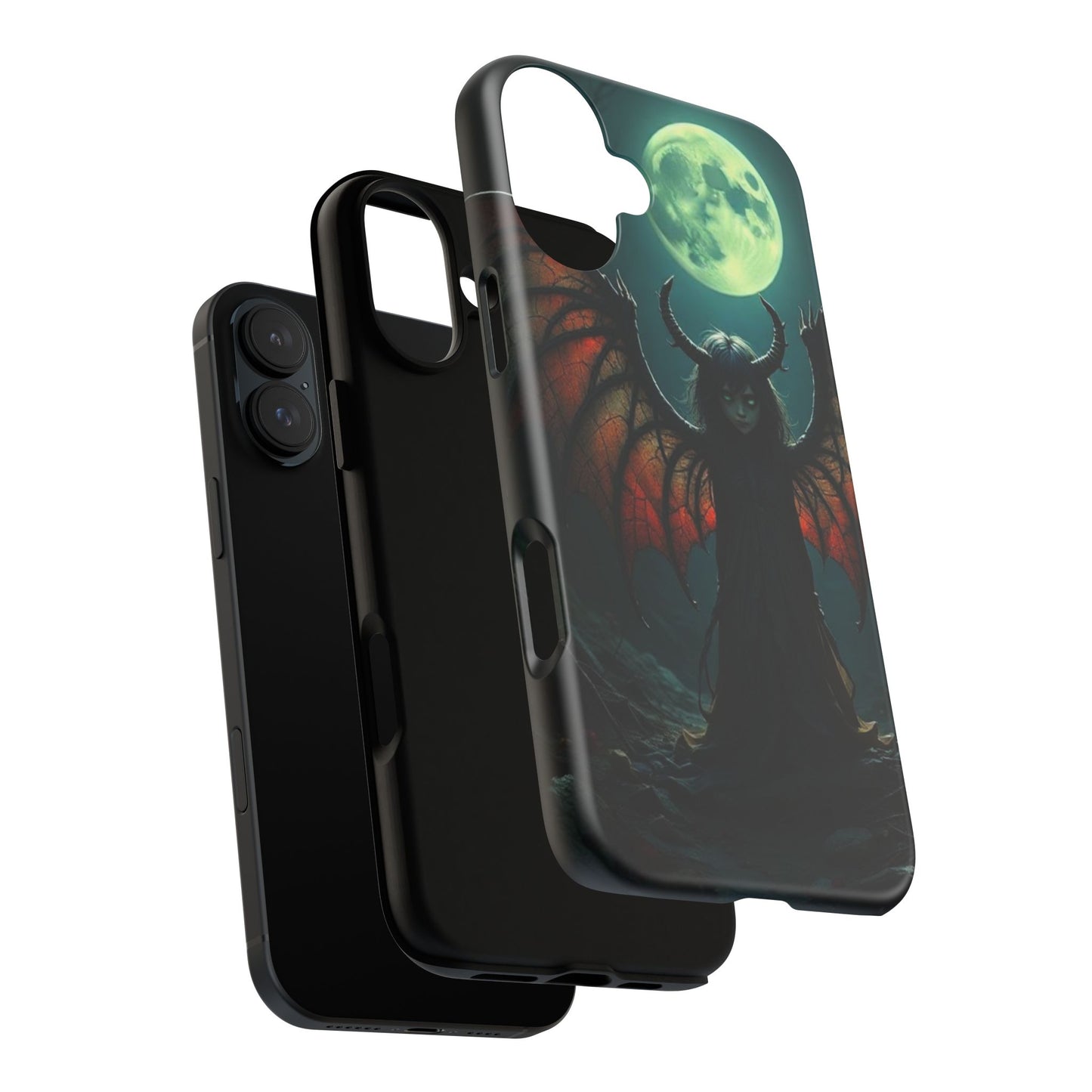 Gothic Phone Case Featuring Enigmatic Creature - Perfect for Halloween, Spooky Aesthetics, Witchy Gifts, Artistic Protection