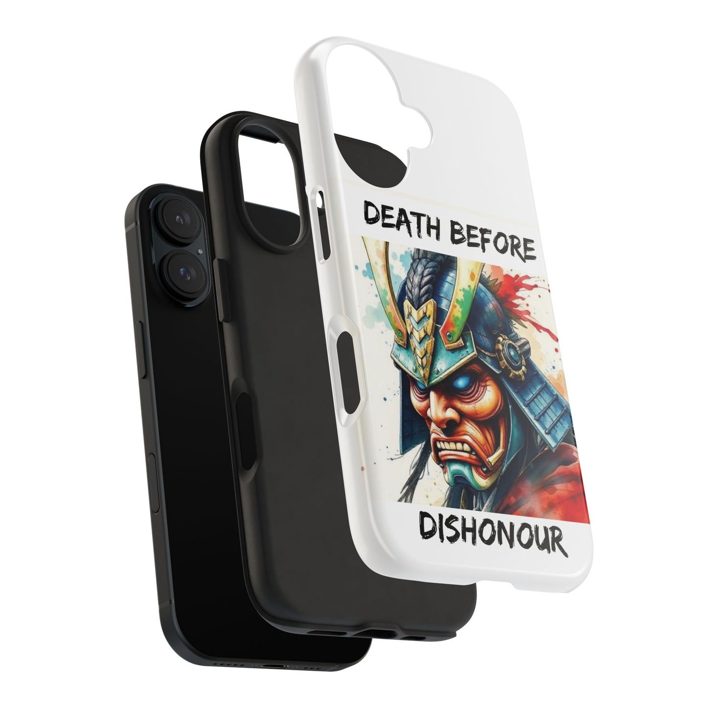 Samurai Inspired Tough Phone Case - 'Death Before Dishonour'
