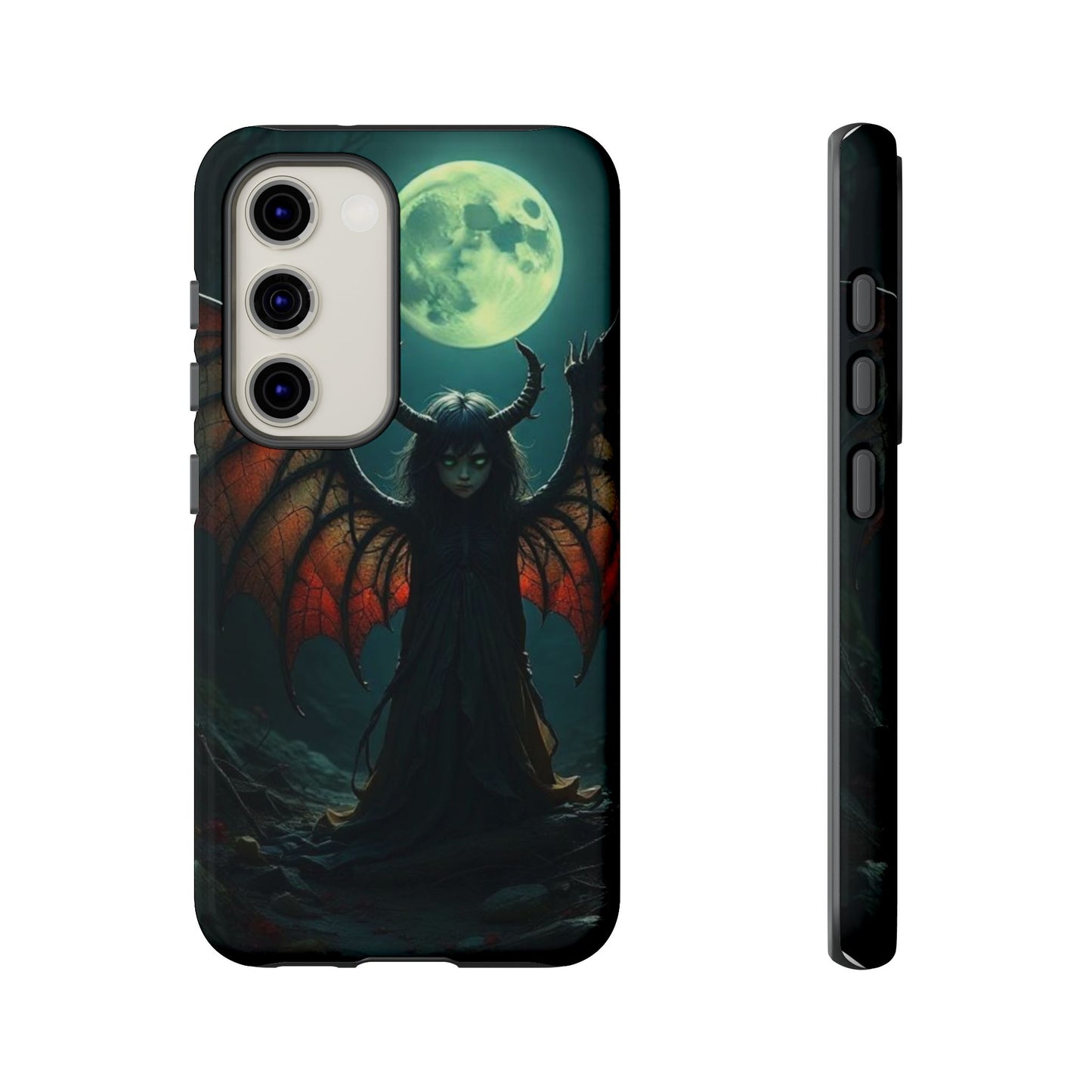 Gothic Phone Case Featuring Enigmatic Creature - Perfect for Halloween, Spooky Aesthetics, Witchy Gifts, Artistic Protection