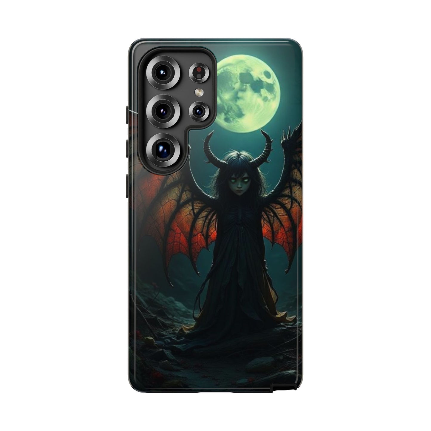 Gothic Phone Case Featuring Enigmatic Creature - Perfect for Halloween, Spooky Aesthetics, Witchy Gifts, Artistic Protection