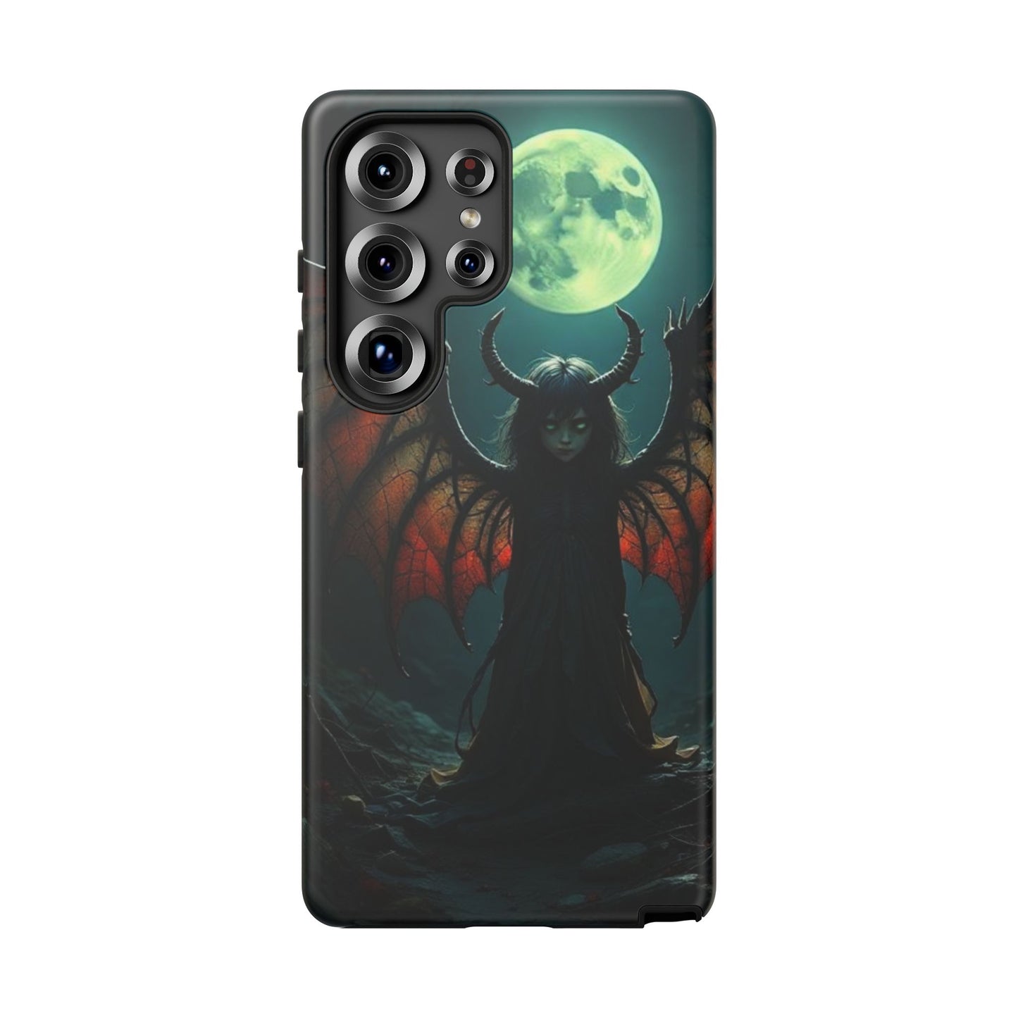Gothic Phone Case Featuring Enigmatic Creature - Perfect for Halloween, Spooky Aesthetics, Witchy Gifts, Artistic Protection