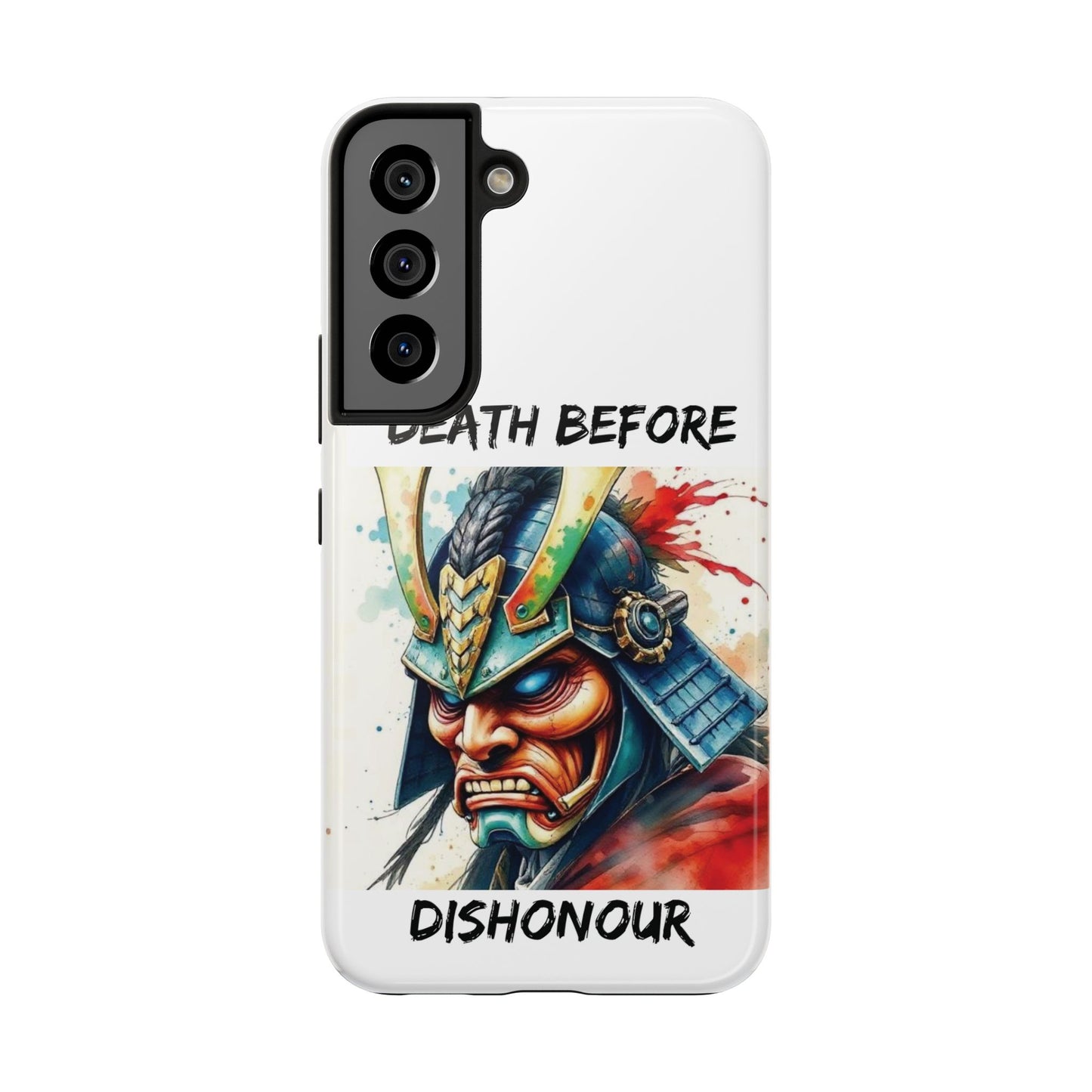 Samurai Inspired Tough Phone Case - 'Death Before Dishonour'