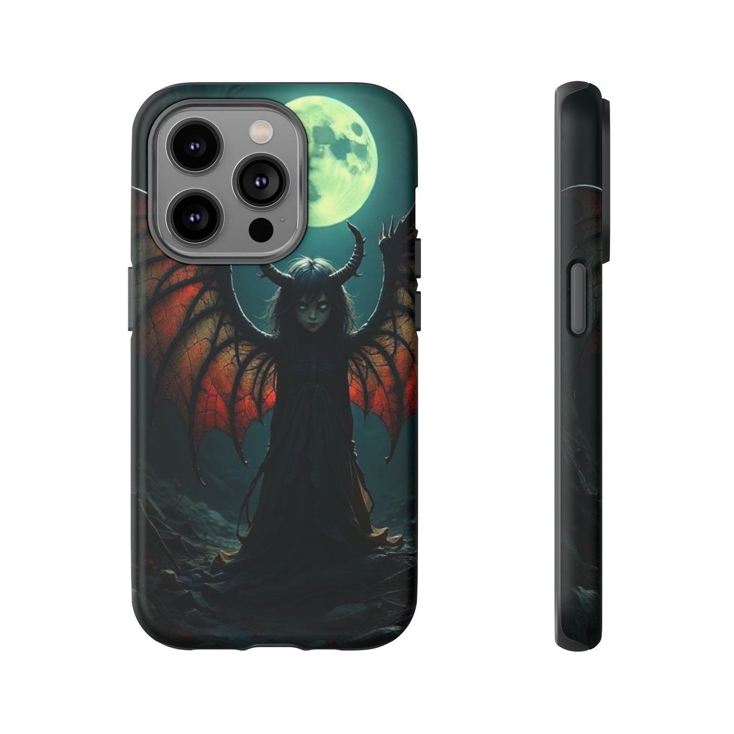 Gothic Phone Case Featuring Enigmatic Creature - Perfect for Halloween, Spooky Aesthetics, Witchy Gifts, Artistic Protection