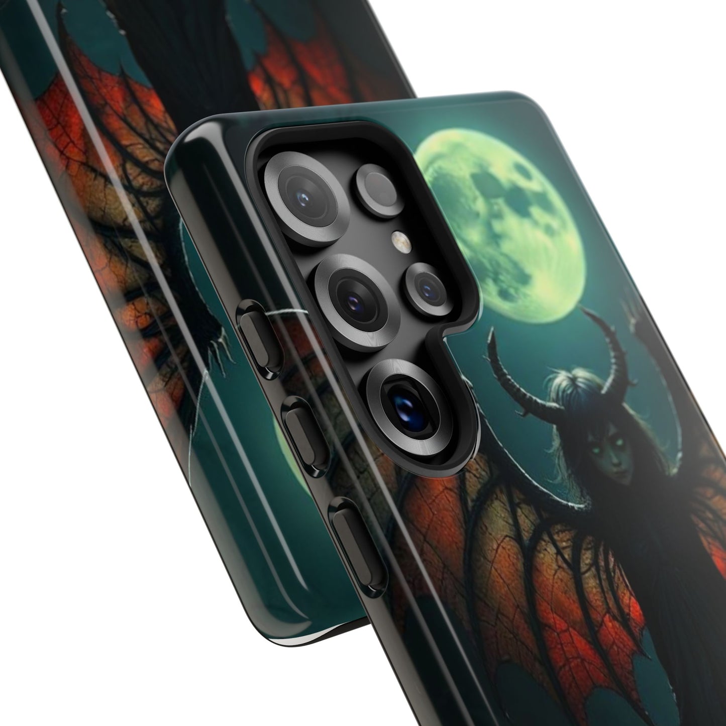 Gothic Phone Case Featuring Enigmatic Creature - Perfect for Halloween, Spooky Aesthetics, Witchy Gifts, Artistic Protection