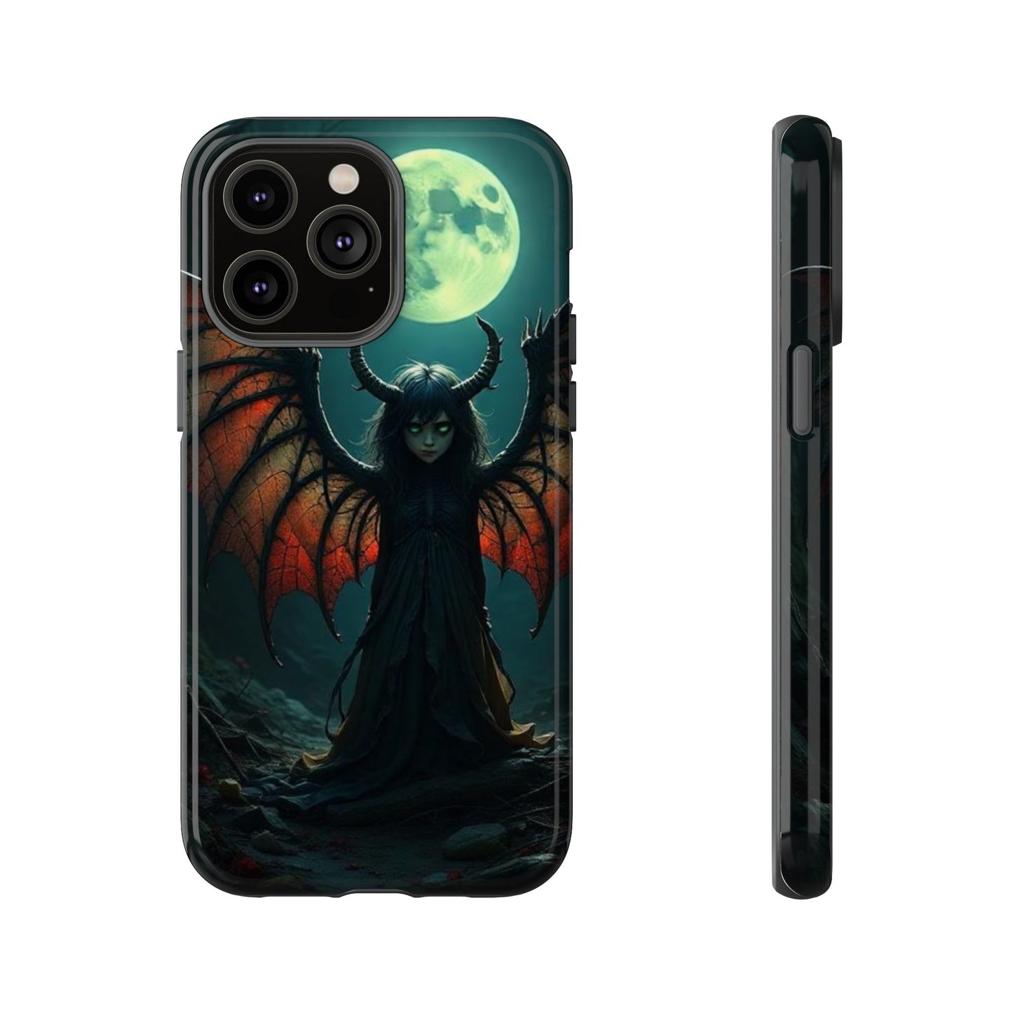 Gothic Phone Case Featuring Enigmatic Creature - Perfect for Halloween, Spooky Aesthetics, Witchy Gifts, Artistic Protection