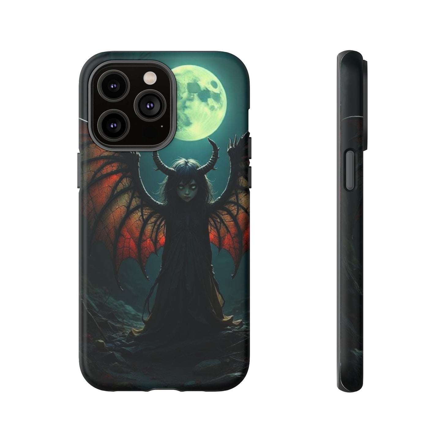 Gothic Phone Case Featuring Enigmatic Creature - Perfect for Halloween, Spooky Aesthetics, Witchy Gifts, Artistic Protection