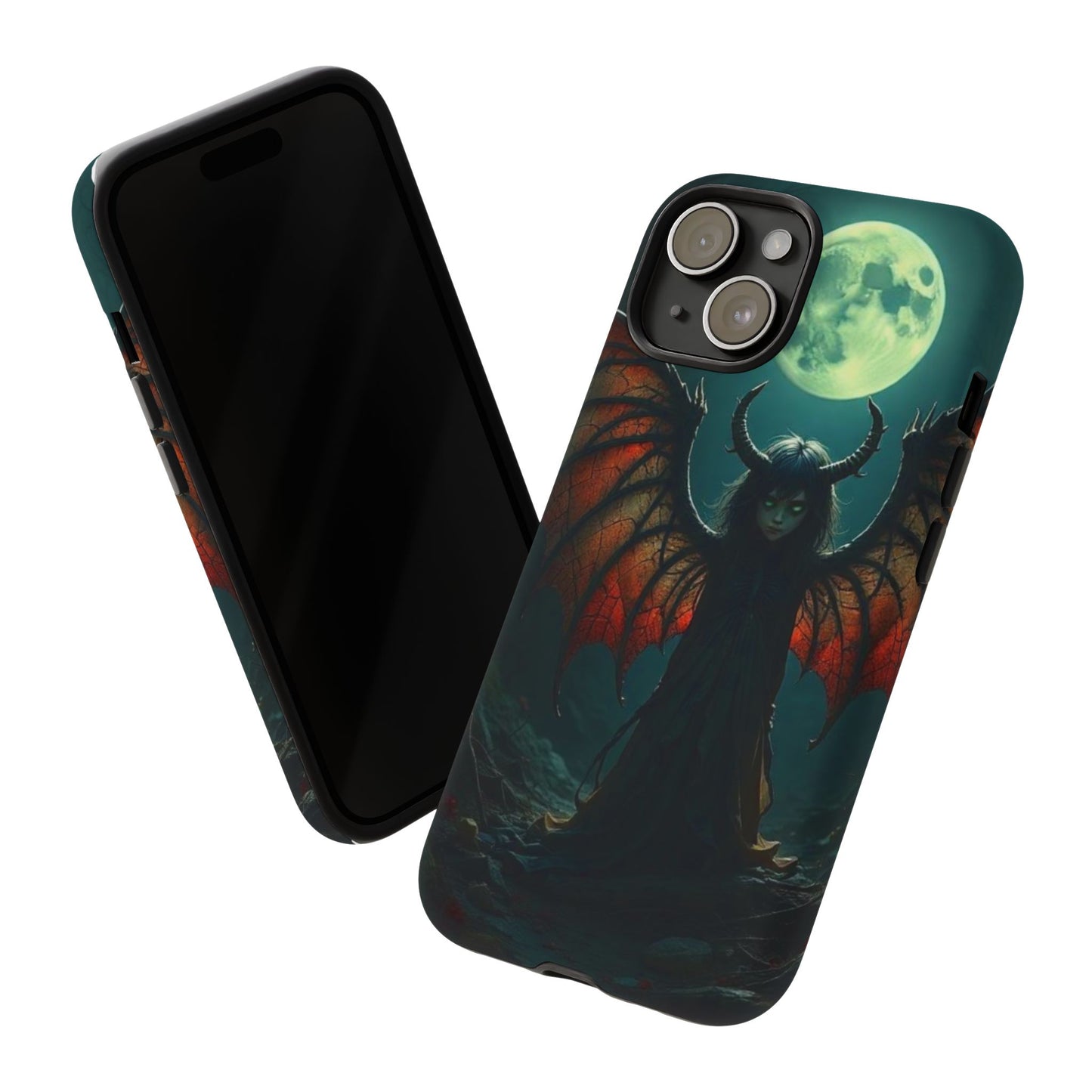 Gothic Phone Case Featuring Enigmatic Creature - Perfect for Halloween, Spooky Aesthetics, Witchy Gifts, Artistic Protection