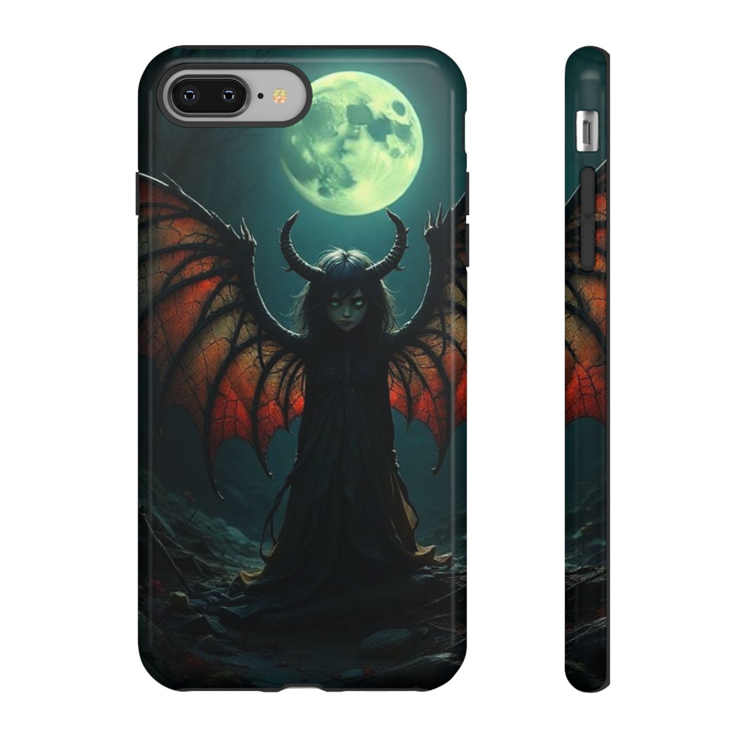 Gothic Phone Case Featuring Enigmatic Creature - Perfect for Halloween, Spooky Aesthetics, Witchy Gifts, Artistic Protection