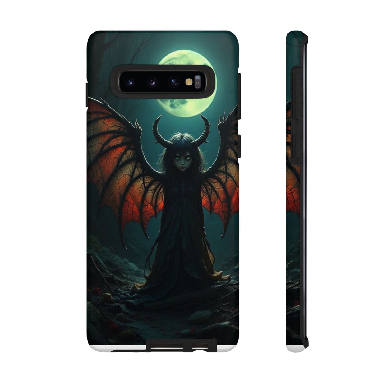 Gothic Phone Case Featuring Enigmatic Creature - Perfect for Halloween, Spooky Aesthetics, Witchy Gifts, Artistic Protection