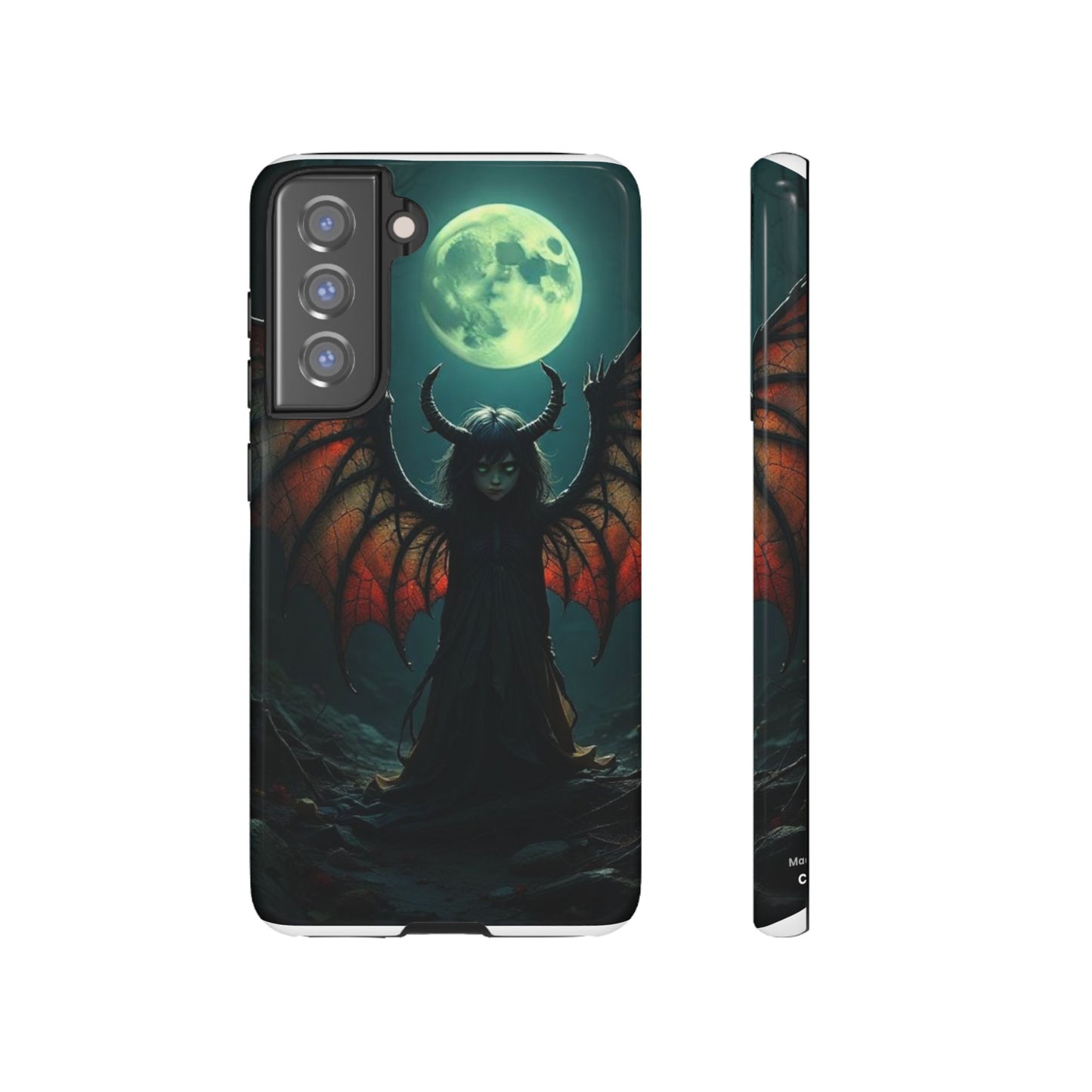 Gothic Phone Case Featuring Enigmatic Creature - Perfect for Halloween, Spooky Aesthetics, Witchy Gifts, Artistic Protection