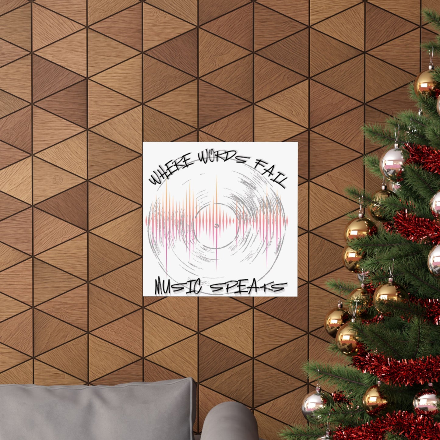Inspirational Music Poster, Wall Art, Gift for Musicians, Music Room Decor, Quote Wall Decor, Home Office Decoration