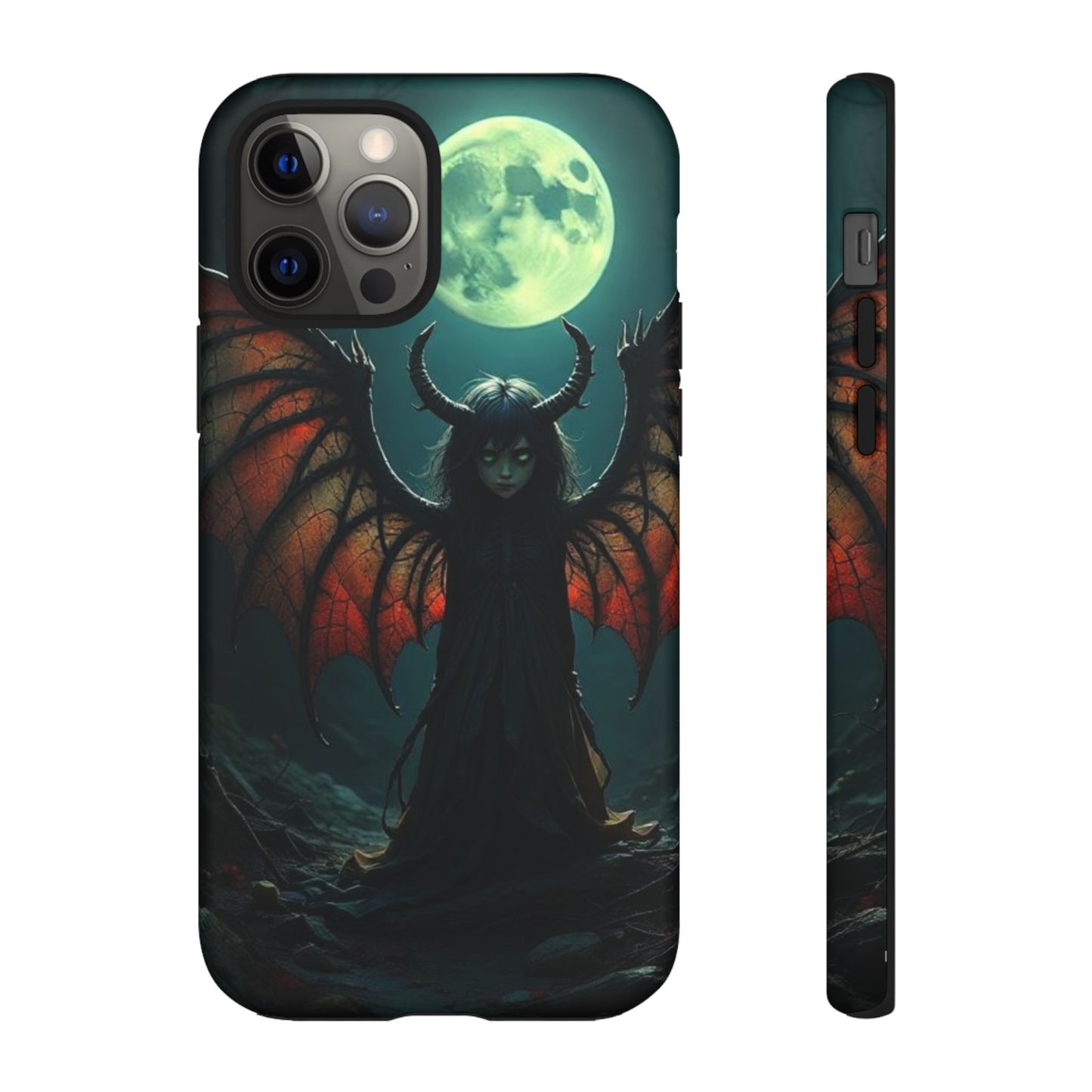 Gothic Phone Case Featuring Enigmatic Creature - Perfect for Halloween, Spooky Aesthetics, Witchy Gifts, Artistic Protection