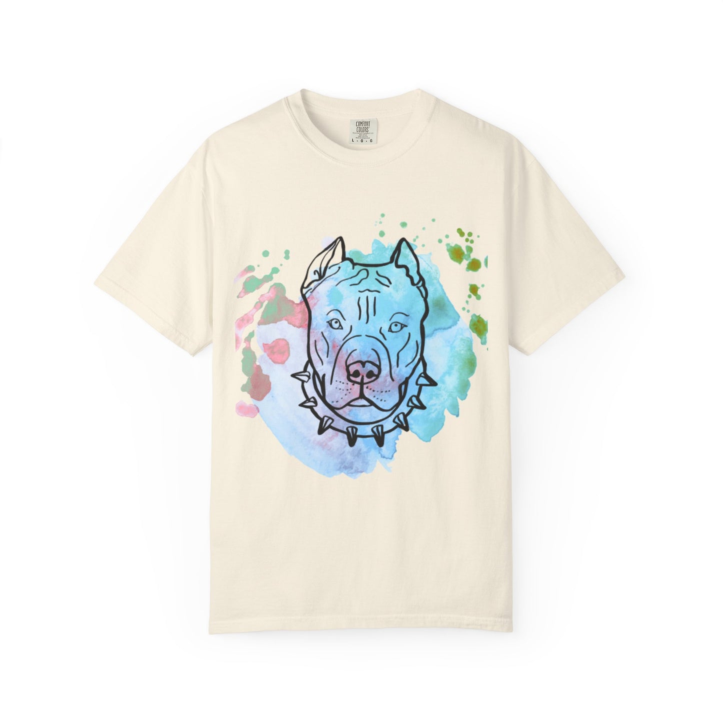 Vibrant Pitbull Art Unisex T-Shirt, Cool Dog Lover Tee, Unique Animal Print Shirt, Gift for Pet Owners, Casual Everyday Wear