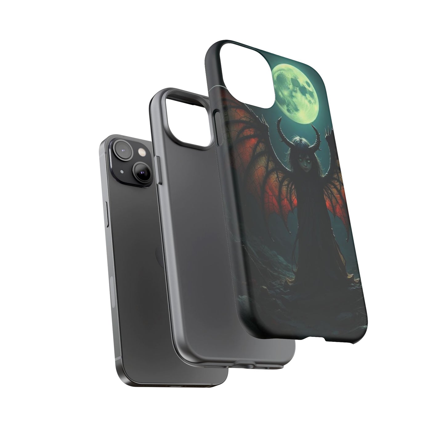 Gothic Phone Case Featuring Enigmatic Creature - Perfect for Halloween, Spooky Aesthetics, Witchy Gifts, Artistic Protection