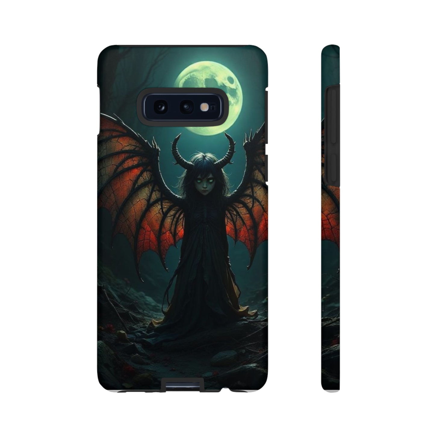 Gothic Phone Case Featuring Enigmatic Creature - Perfect for Halloween, Spooky Aesthetics, Witchy Gifts, Artistic Protection
