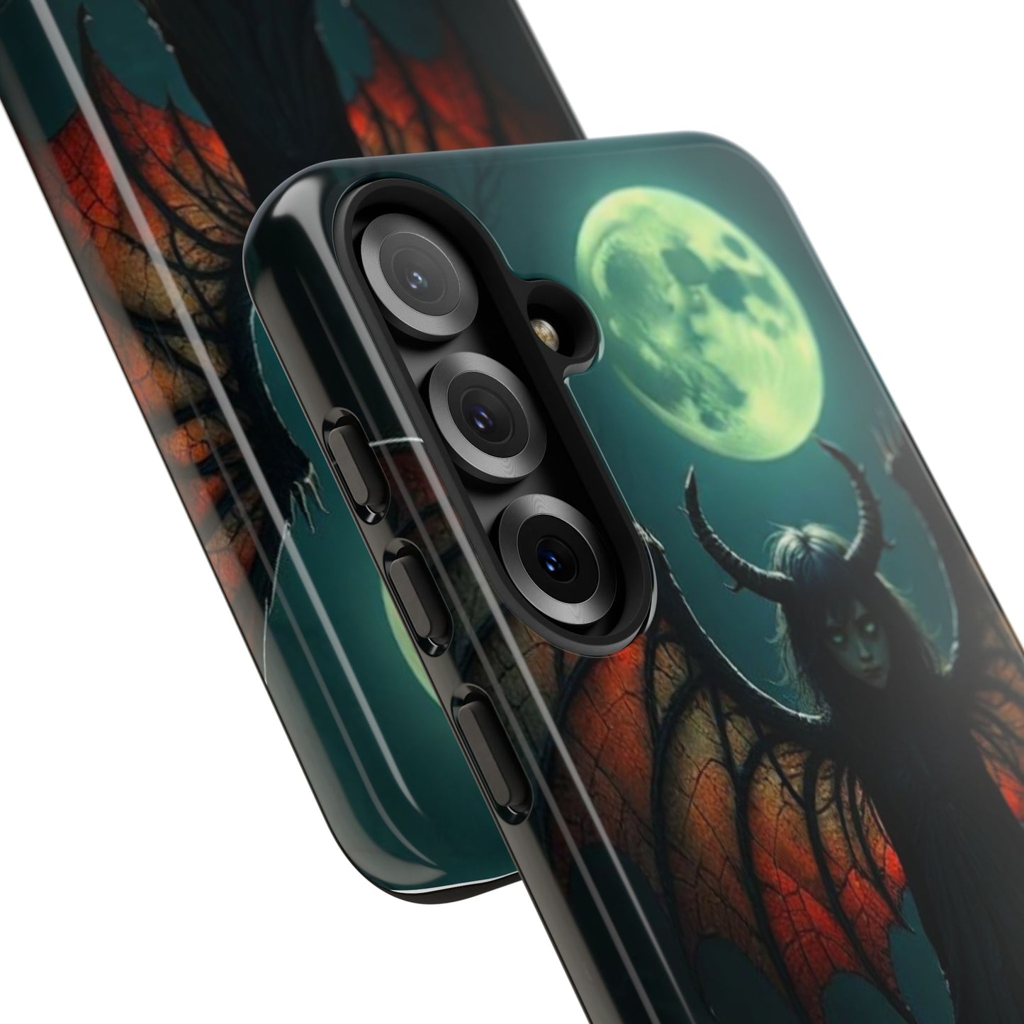Gothic Phone Case Featuring Enigmatic Creature - Perfect for Halloween, Spooky Aesthetics, Witchy Gifts, Artistic Protection
