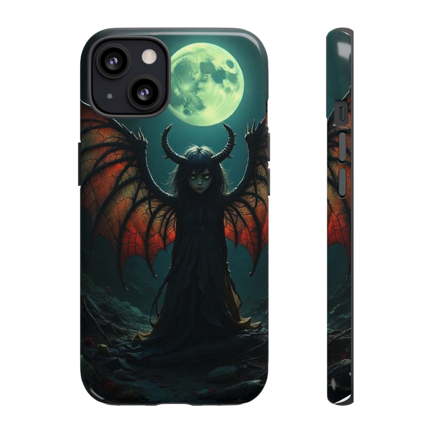 Gothic Phone Case Featuring Enigmatic Creature - Perfect for Halloween, Spooky Aesthetics, Witchy Gifts, Artistic Protection