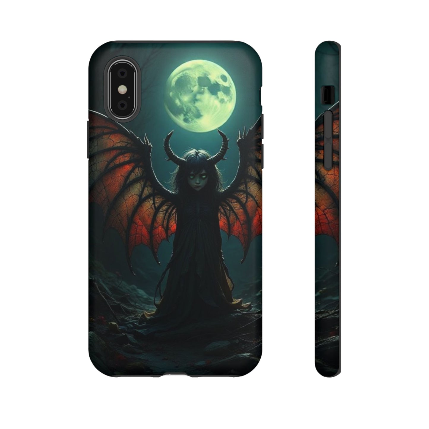 Gothic Phone Case Featuring Enigmatic Creature - Perfect for Halloween, Spooky Aesthetics, Witchy Gifts, Artistic Protection
