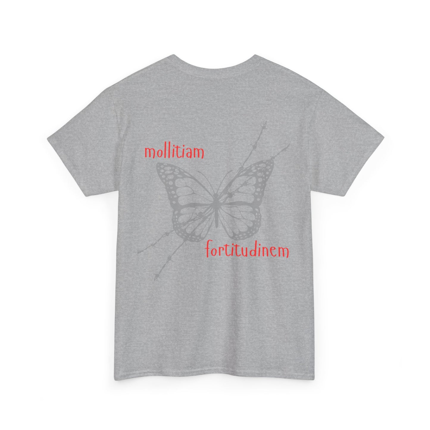 Butterfly Unisex Heavy Cotton Tee | Inspirational Graphic Shirt, Casual Wear, Gift for Nature Lovers, Birthday Gift, Everyday Essentials