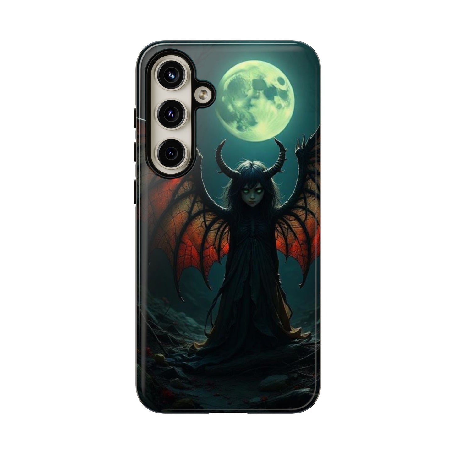 Gothic Phone Case Featuring Enigmatic Creature - Perfect for Halloween, Spooky Aesthetics, Witchy Gifts, Artistic Protection