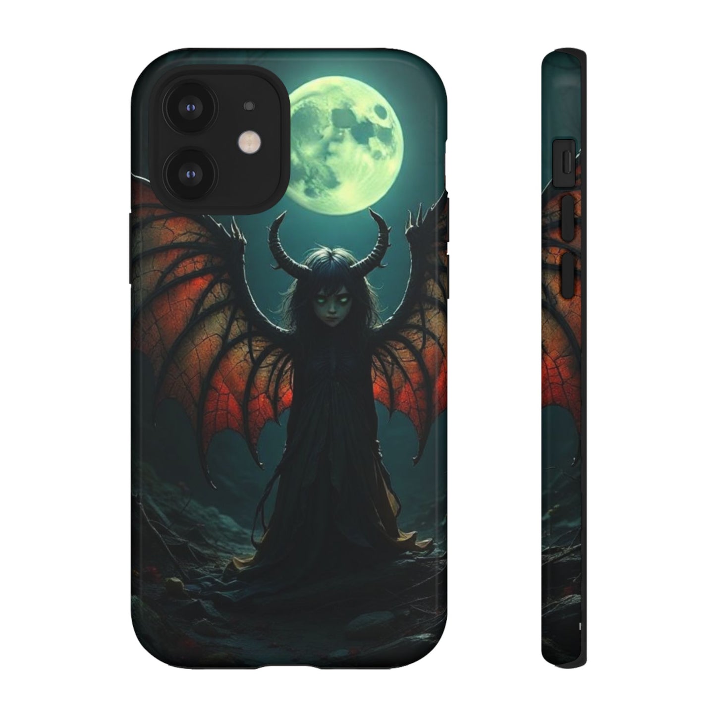 Gothic Phone Case Featuring Enigmatic Creature - Perfect for Halloween, Spooky Aesthetics, Witchy Gifts, Artistic Protection
