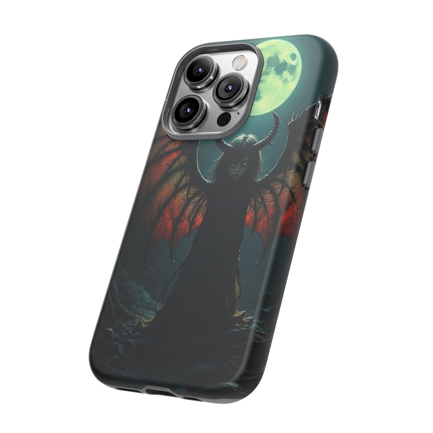Gothic Phone Case Featuring Enigmatic Creature - Perfect for Halloween, Spooky Aesthetics, Witchy Gifts, Artistic Protection