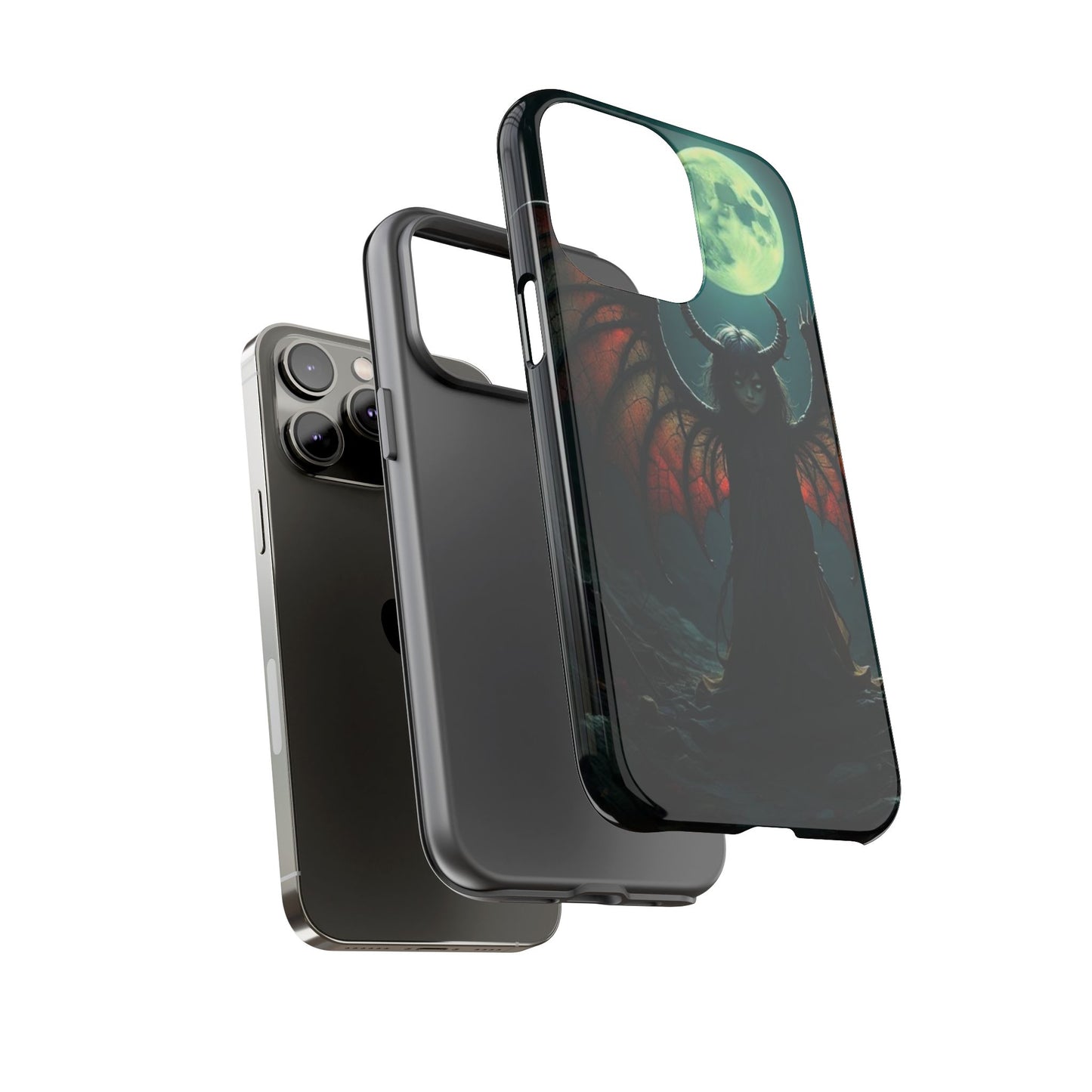 Gothic Phone Case Featuring Enigmatic Creature - Perfect for Halloween, Spooky Aesthetics, Witchy Gifts, Artistic Protection