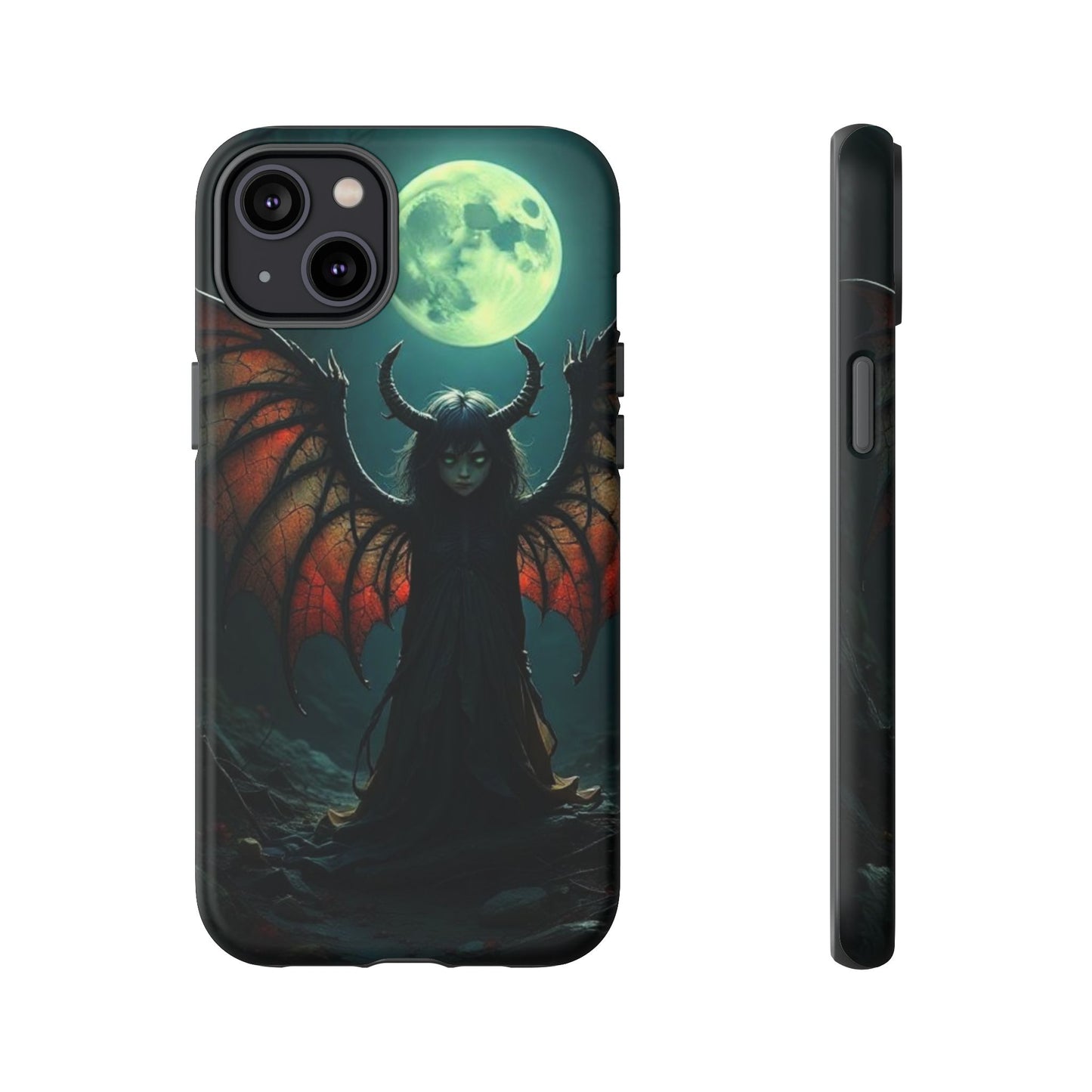 Gothic Phone Case Featuring Enigmatic Creature - Perfect for Halloween, Spooky Aesthetics, Witchy Gifts, Artistic Protection