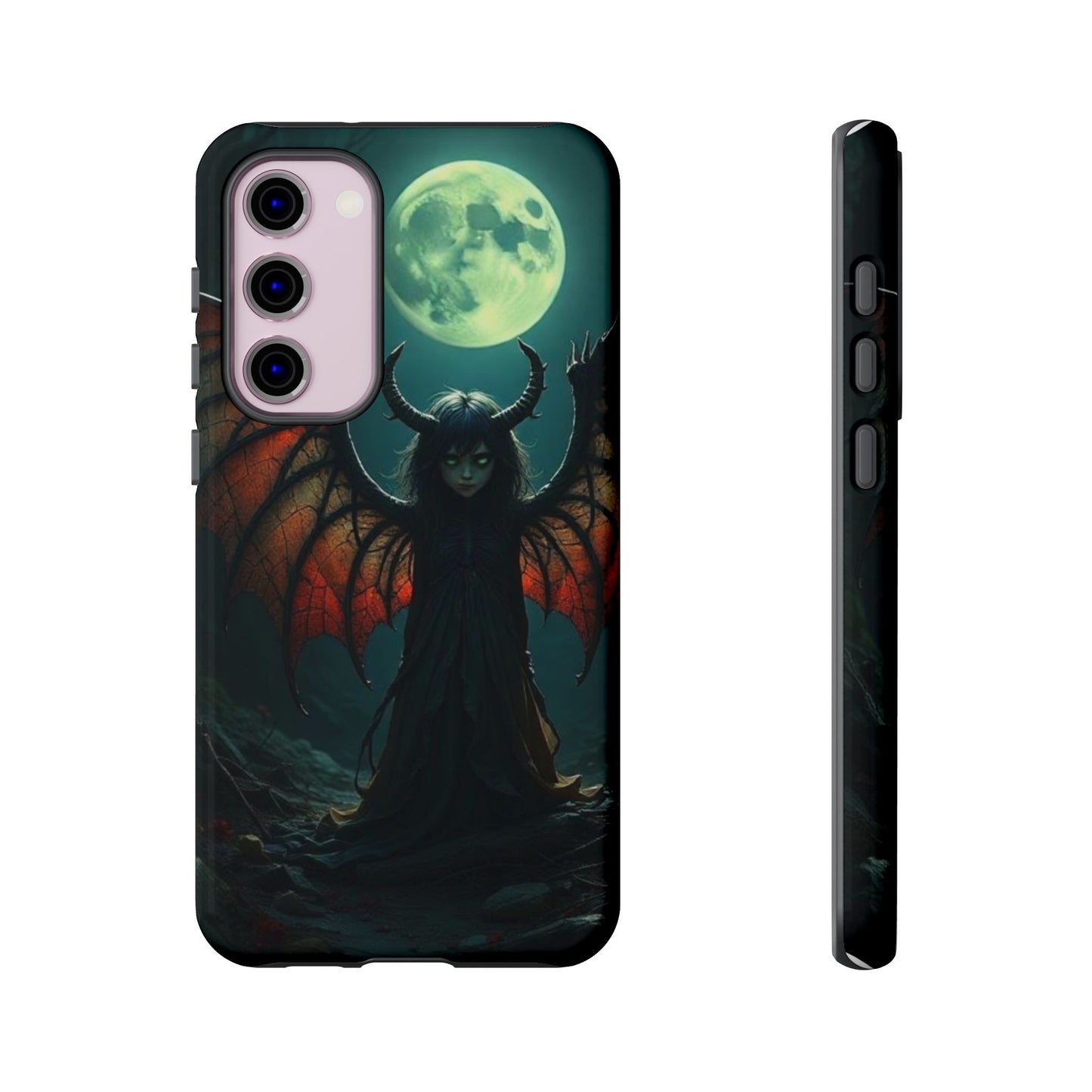 Gothic Phone Case Featuring Enigmatic Creature - Perfect for Halloween, Spooky Aesthetics, Witchy Gifts, Artistic Protection
