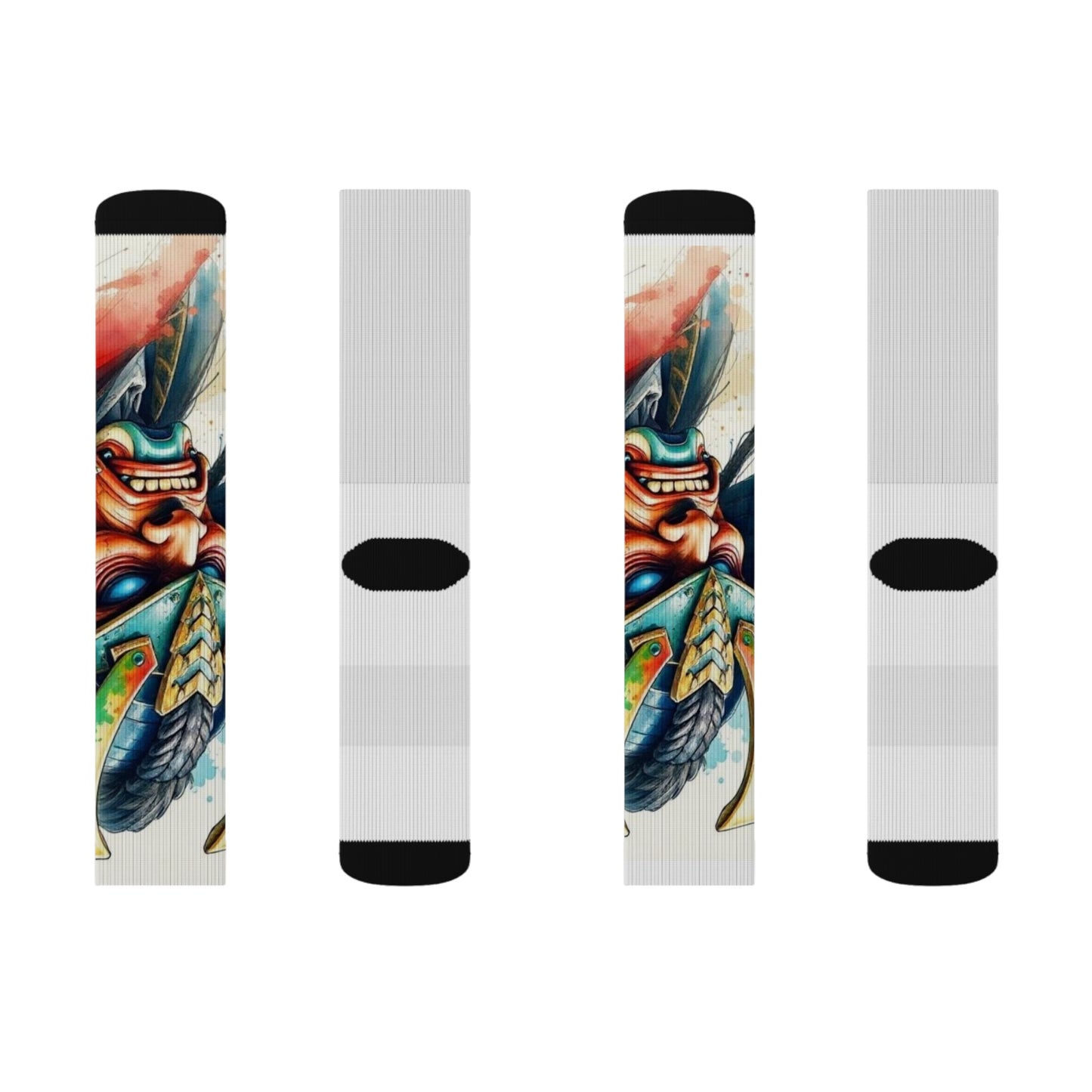 Colorful Sublimation Socks - Unique Art Design for Creative Souls