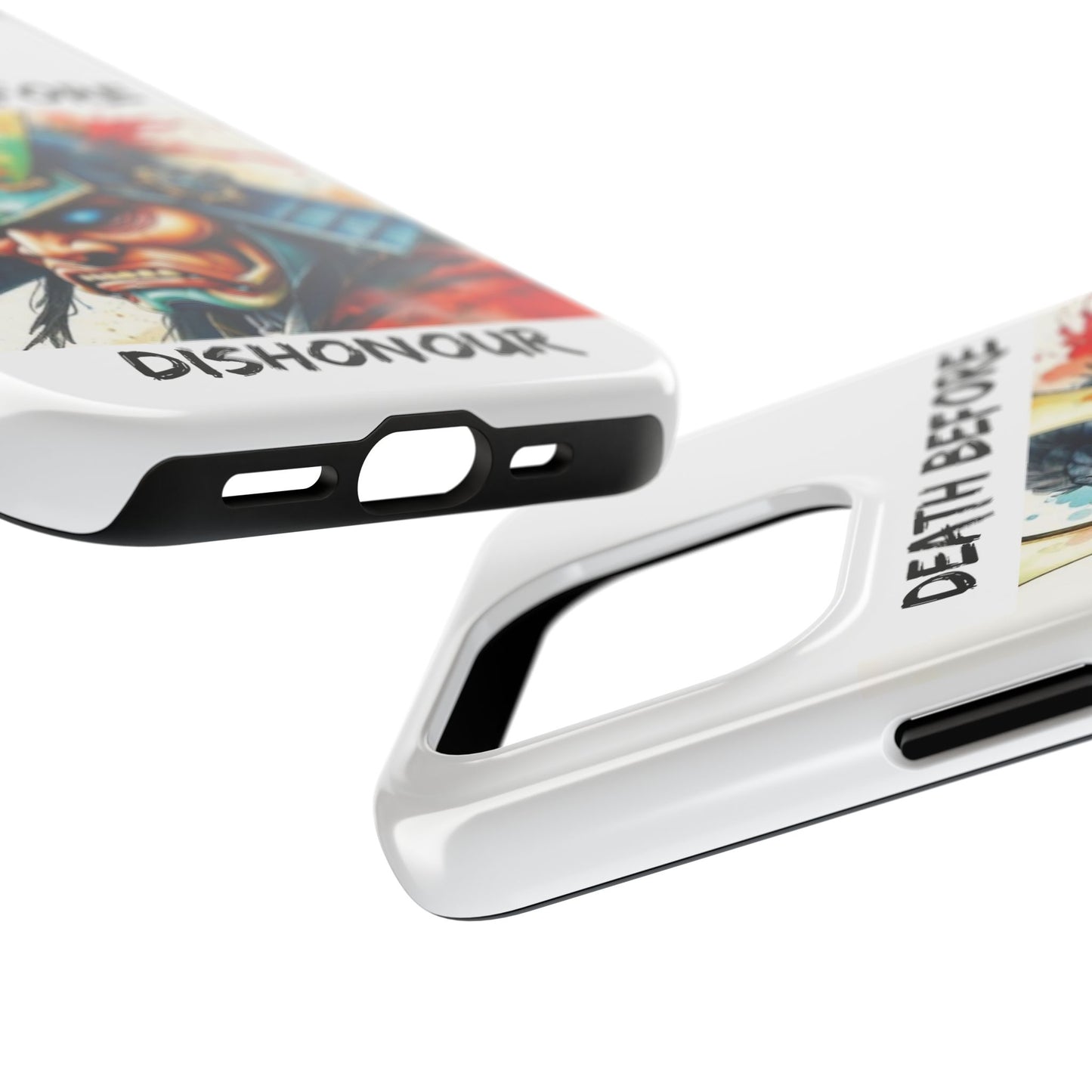 Samurai Inspired Tough Phone Case - 'Death Before Dishonour'