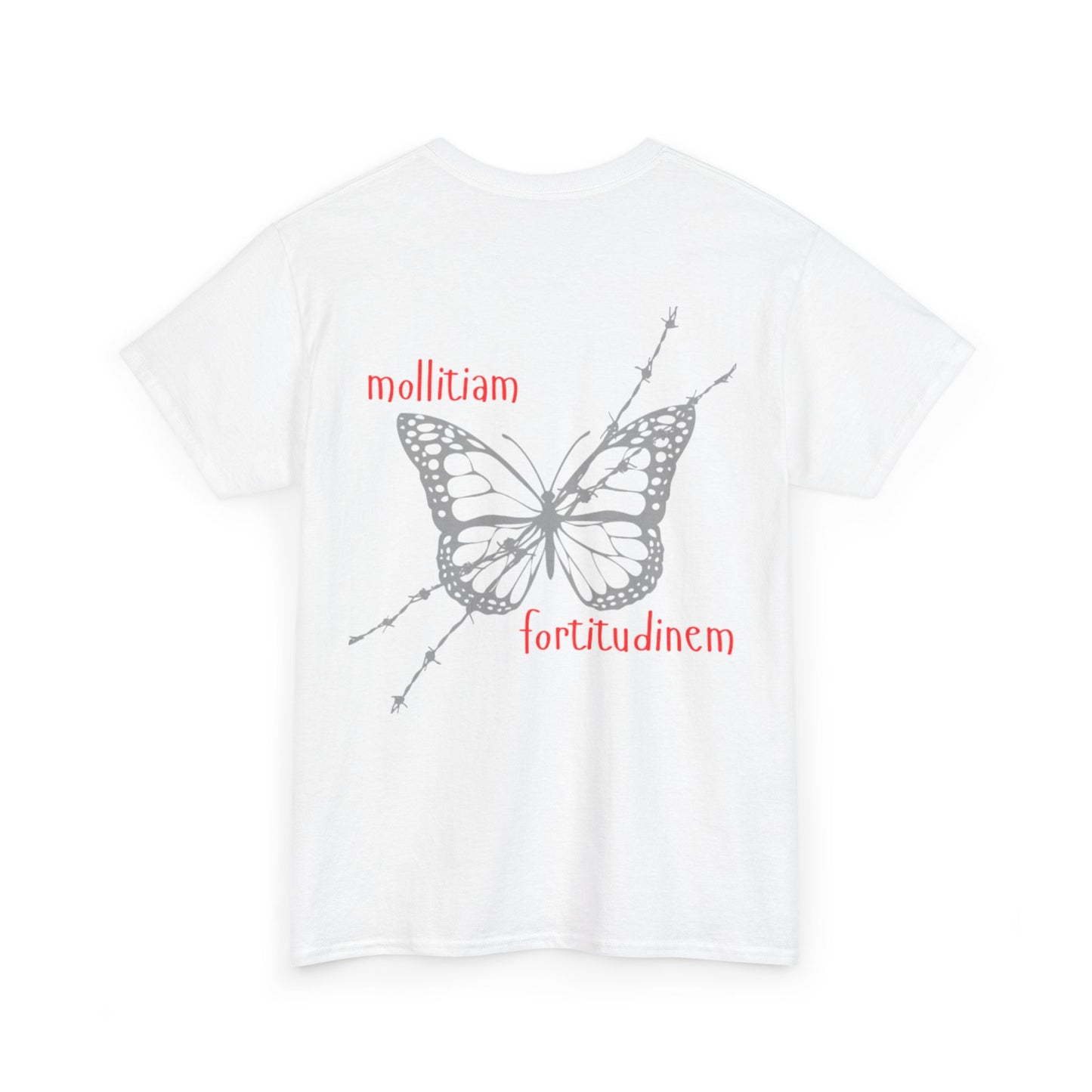 Butterfly Unisex Heavy Cotton Tee | Inspirational Graphic Shirt, Casual Wear, Gift for Nature Lovers, Birthday Gift, Everyday Essentials