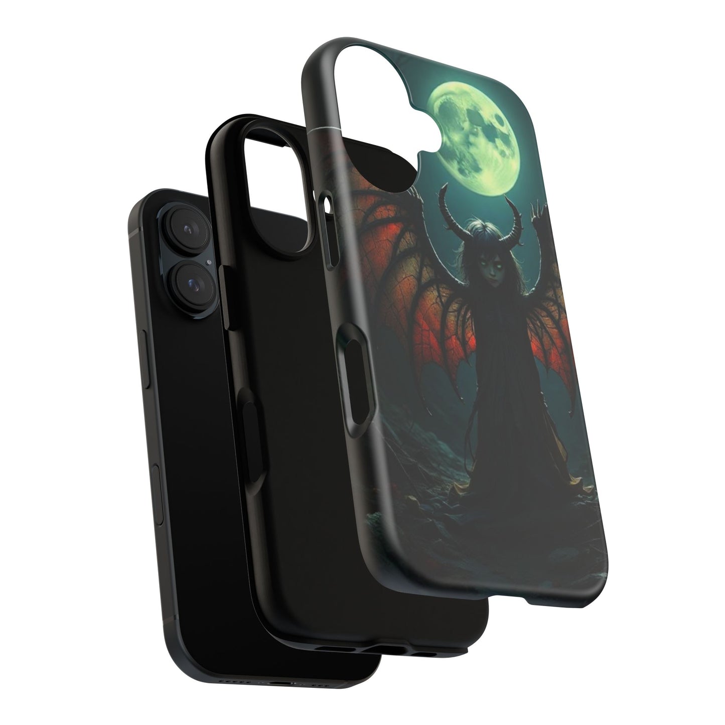 Gothic Phone Case Featuring Enigmatic Creature - Perfect for Halloween, Spooky Aesthetics, Witchy Gifts, Artistic Protection