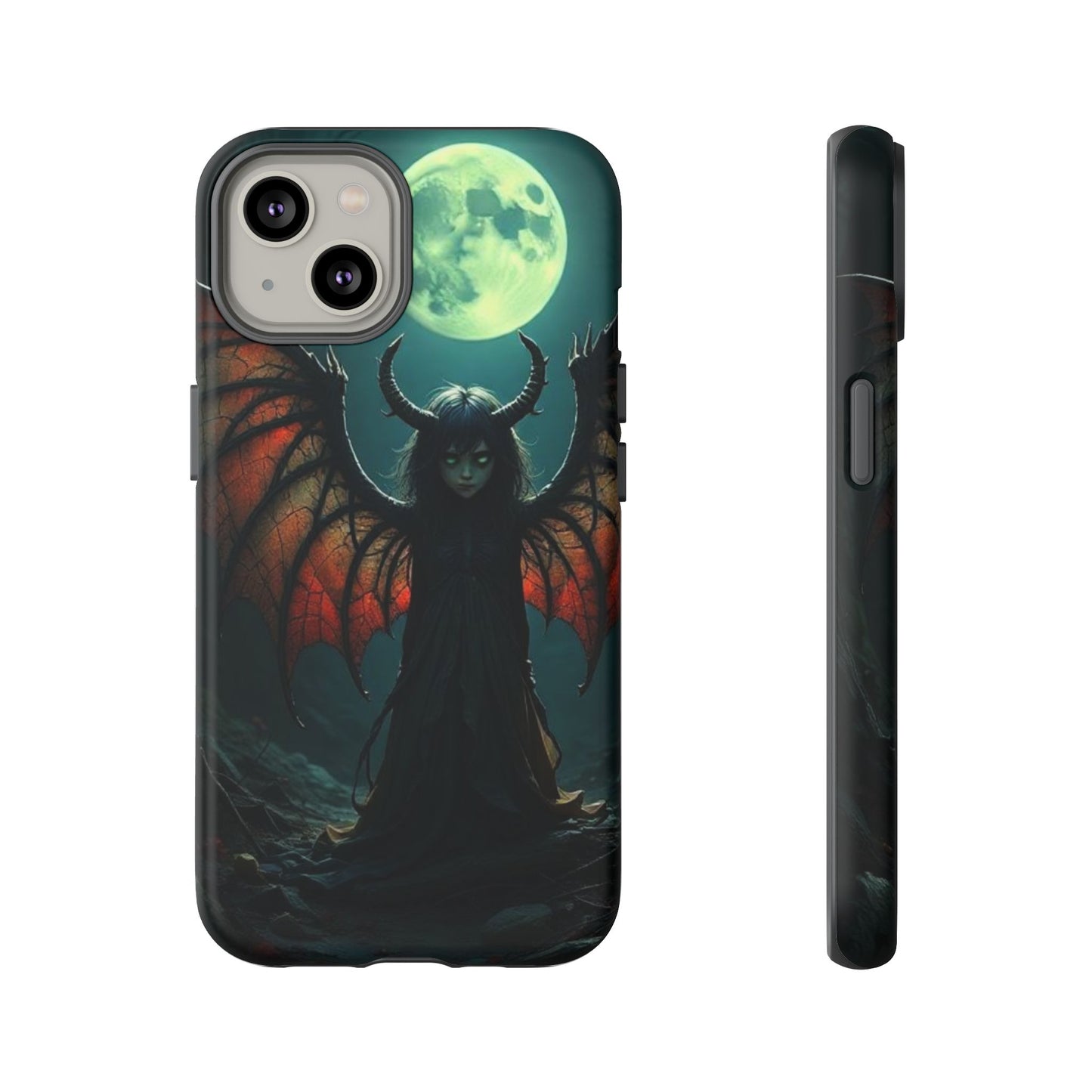 Gothic Phone Case Featuring Enigmatic Creature - Perfect for Halloween, Spooky Aesthetics, Witchy Gifts, Artistic Protection