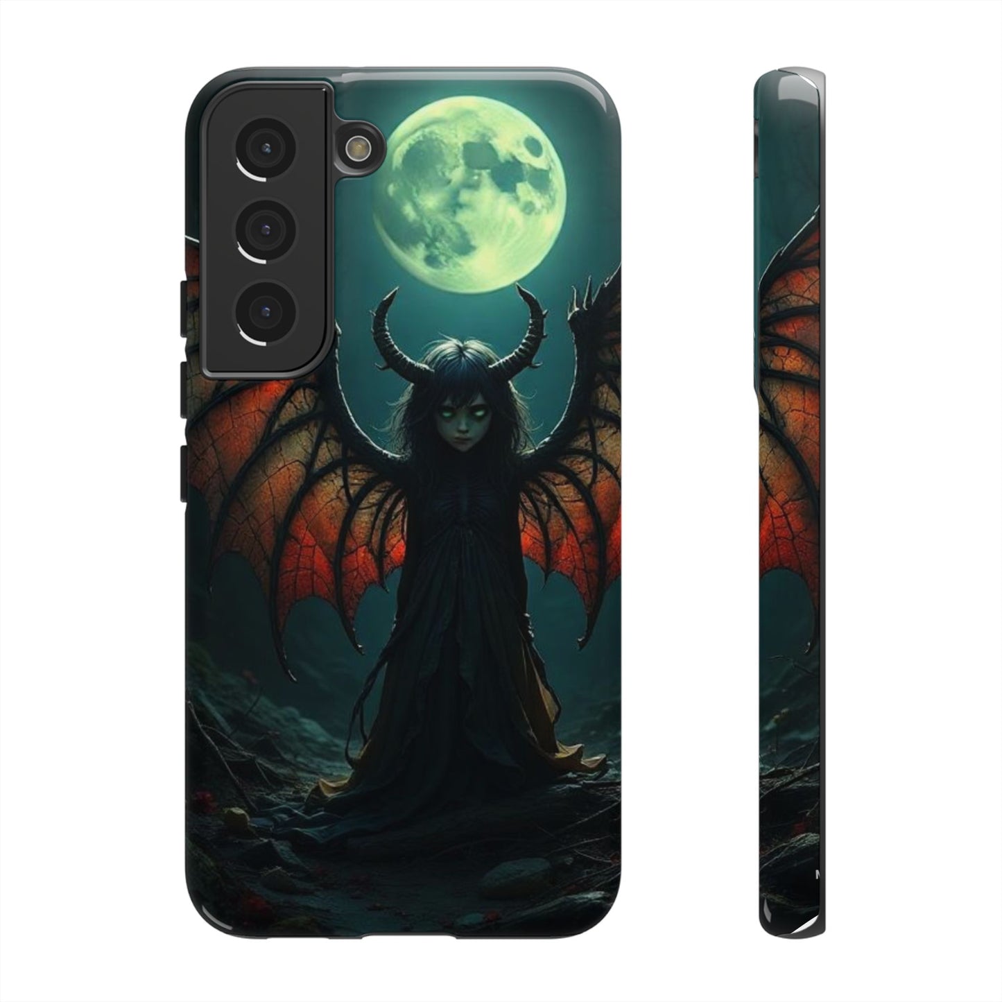 Gothic Phone Case Featuring Enigmatic Creature - Perfect for Halloween, Spooky Aesthetics, Witchy Gifts, Artistic Protection
