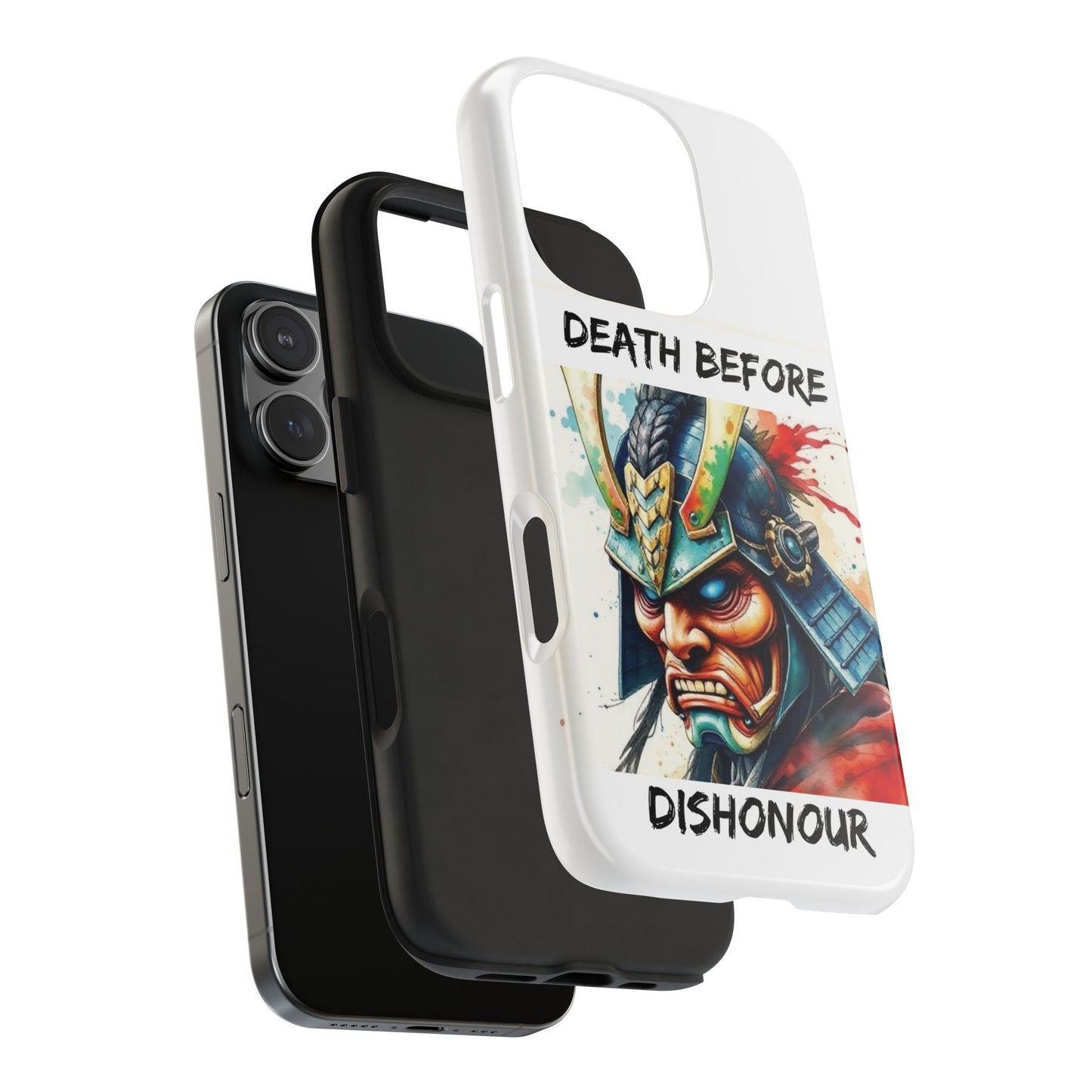 Samurai Inspired Tough Phone Case - 'Death Before Dishonour'