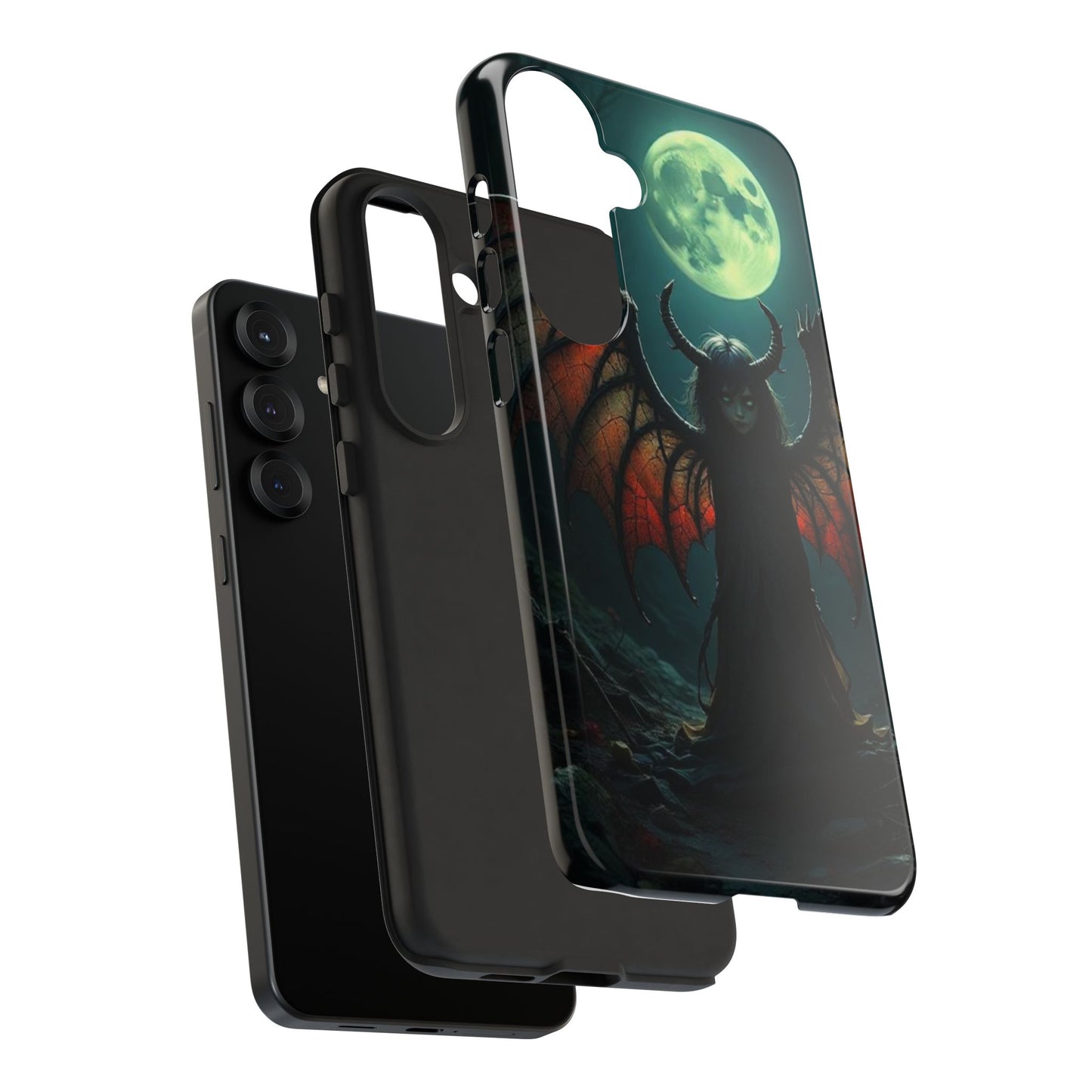 Gothic Phone Case Featuring Enigmatic Creature - Perfect for Halloween, Spooky Aesthetics, Witchy Gifts, Artistic Protection