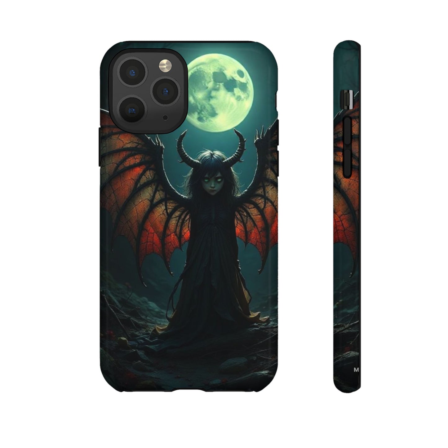 Gothic Phone Case Featuring Enigmatic Creature - Perfect for Halloween, Spooky Aesthetics, Witchy Gifts, Artistic Protection