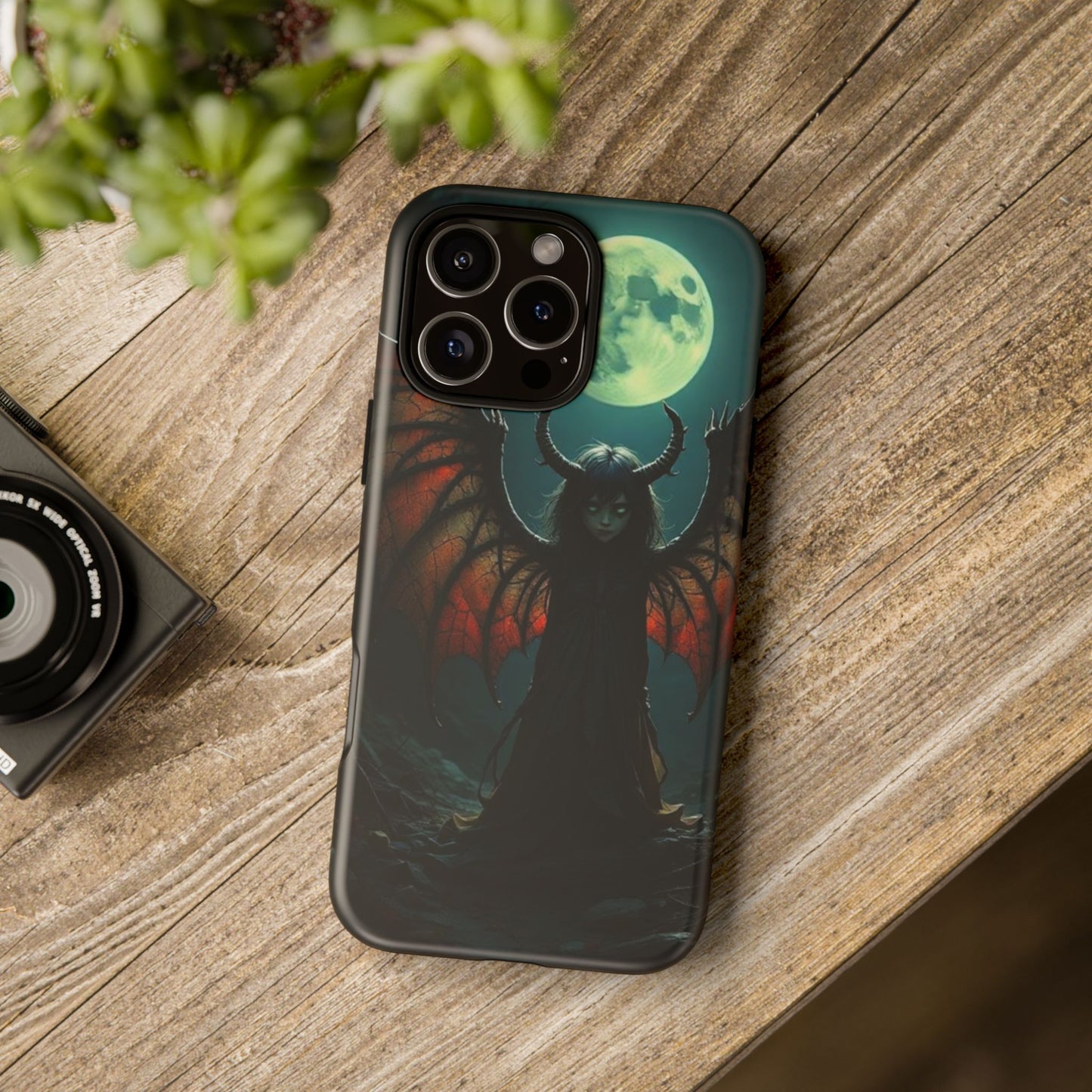 Gothic Phone Case Featuring Enigmatic Creature - Perfect for Halloween, Spooky Aesthetics, Witchy Gifts, Artistic Protection