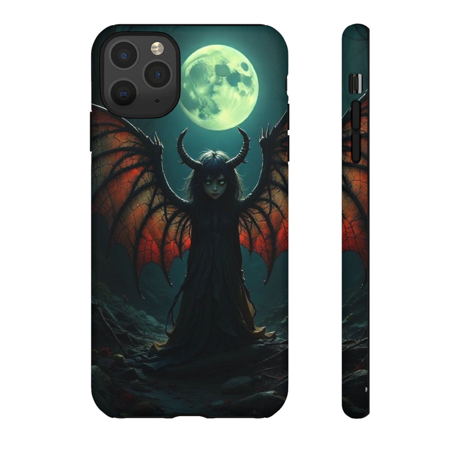Gothic Phone Case Featuring Enigmatic Creature - Perfect for Halloween, Spooky Aesthetics, Witchy Gifts, Artistic Protection